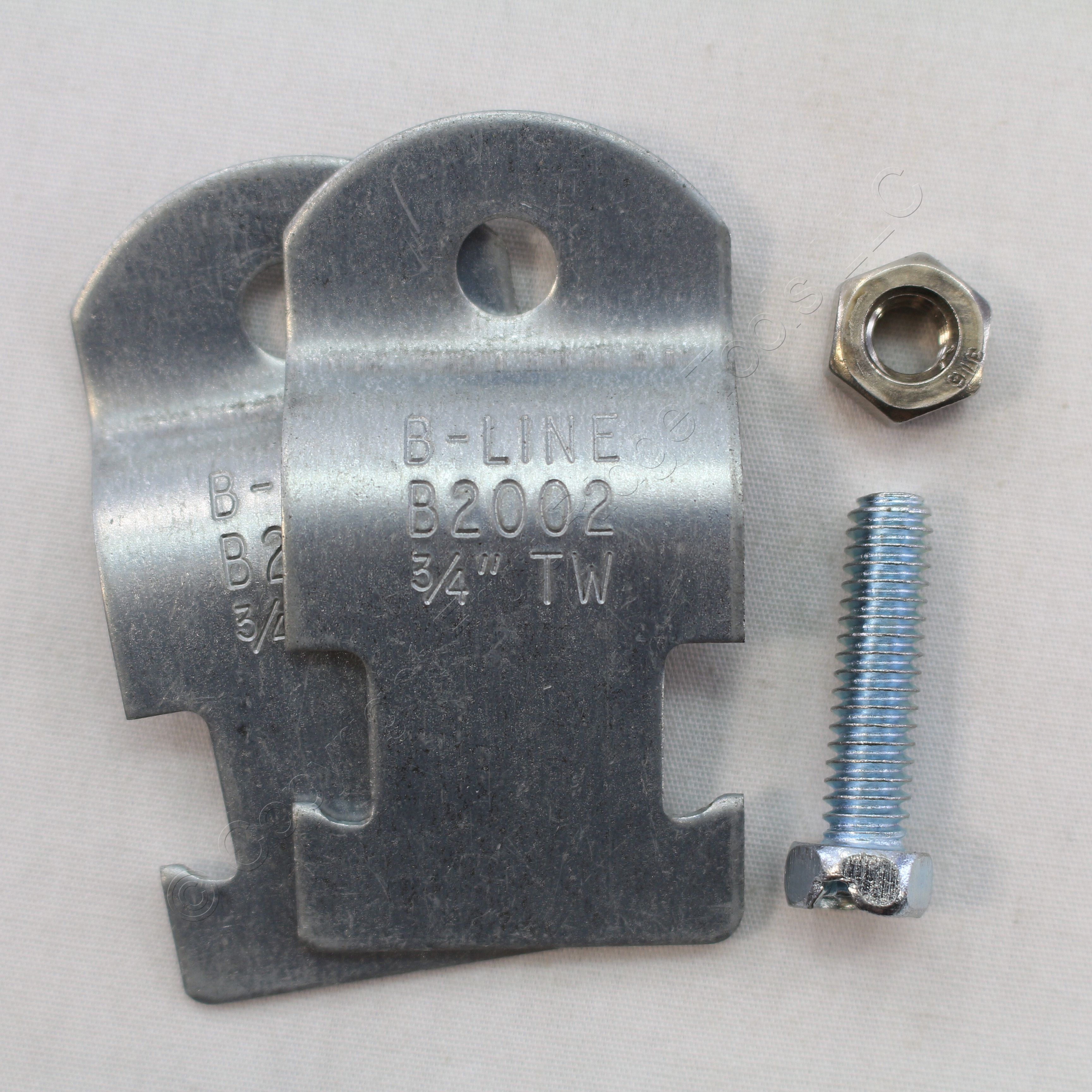 New BLine 3/4" ZincPlated Thinwall EMT Conduit to Strut Strap Pipe