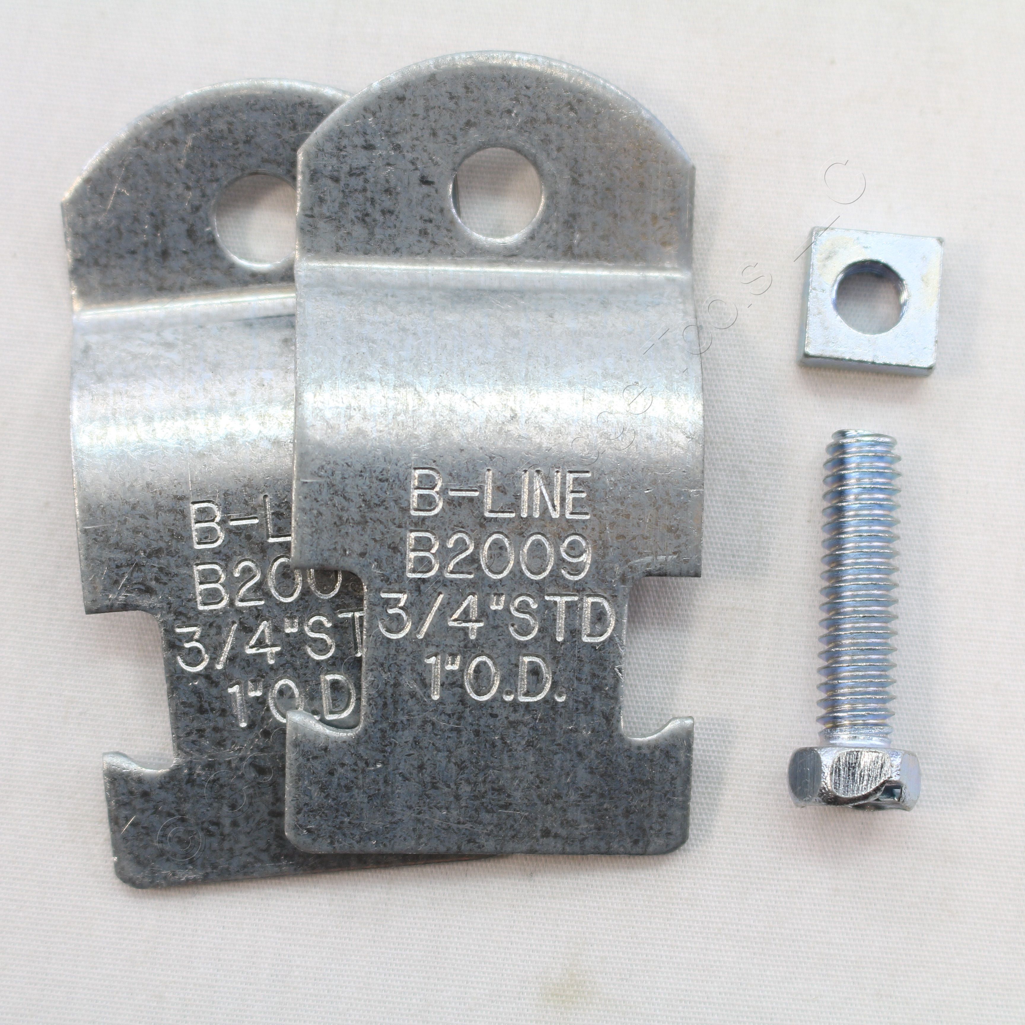 BLine ZincPlated Stainless Steel 3/4" Rigid Strut Strap Conduit Clamp