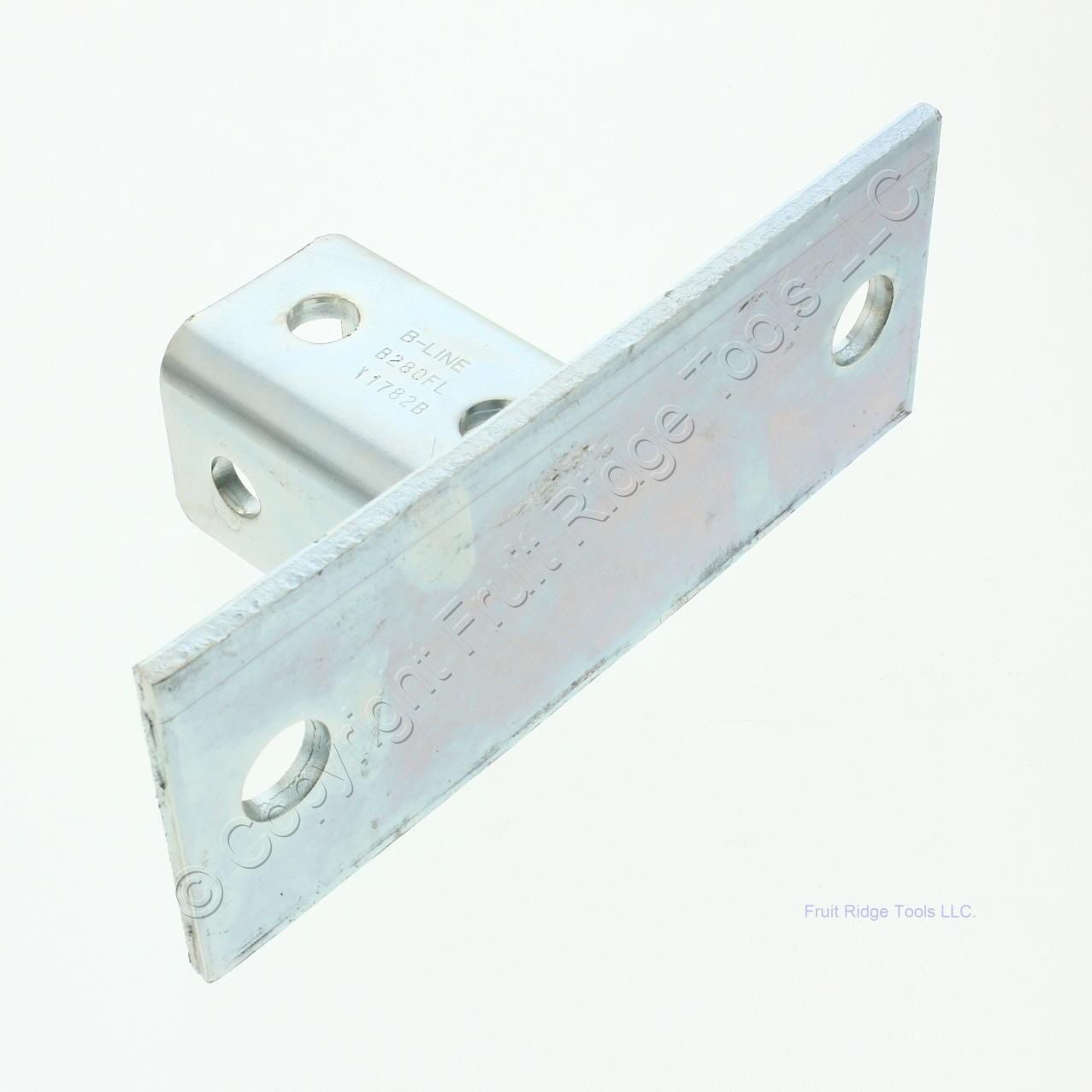 BLINE Steel ZincPlated Single Strut Channel Post Base Bolted Framing