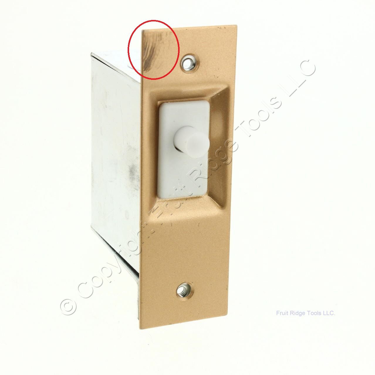 Cooper Scratched Door Frame Jamb Light Switch Canopy Pushbutton