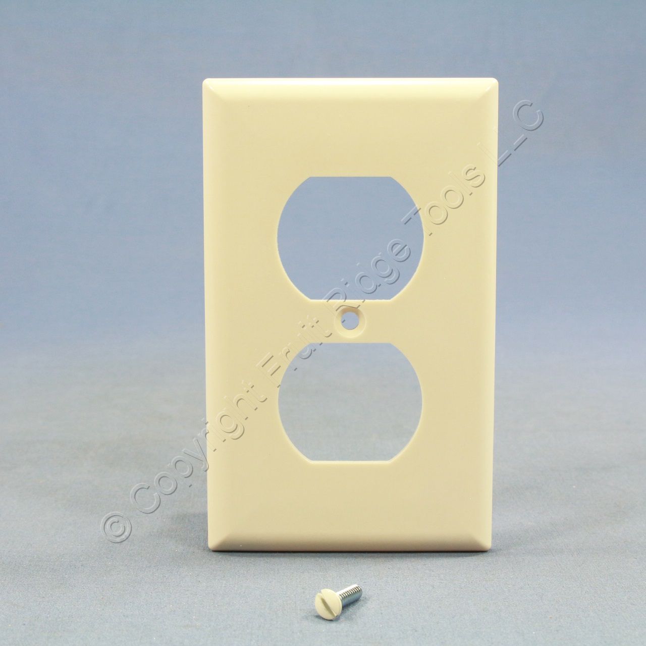 90 New Leviton Almond LARGE Unbreakable Receptacle Wallplate Outlet Covers PJ8-A 