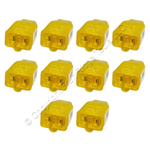 10 Cooper Gold Connector Cords End 15A 125V Non-Grounding 10 Cooper Gold Connector Cords End 15A 125V Non-Grounding