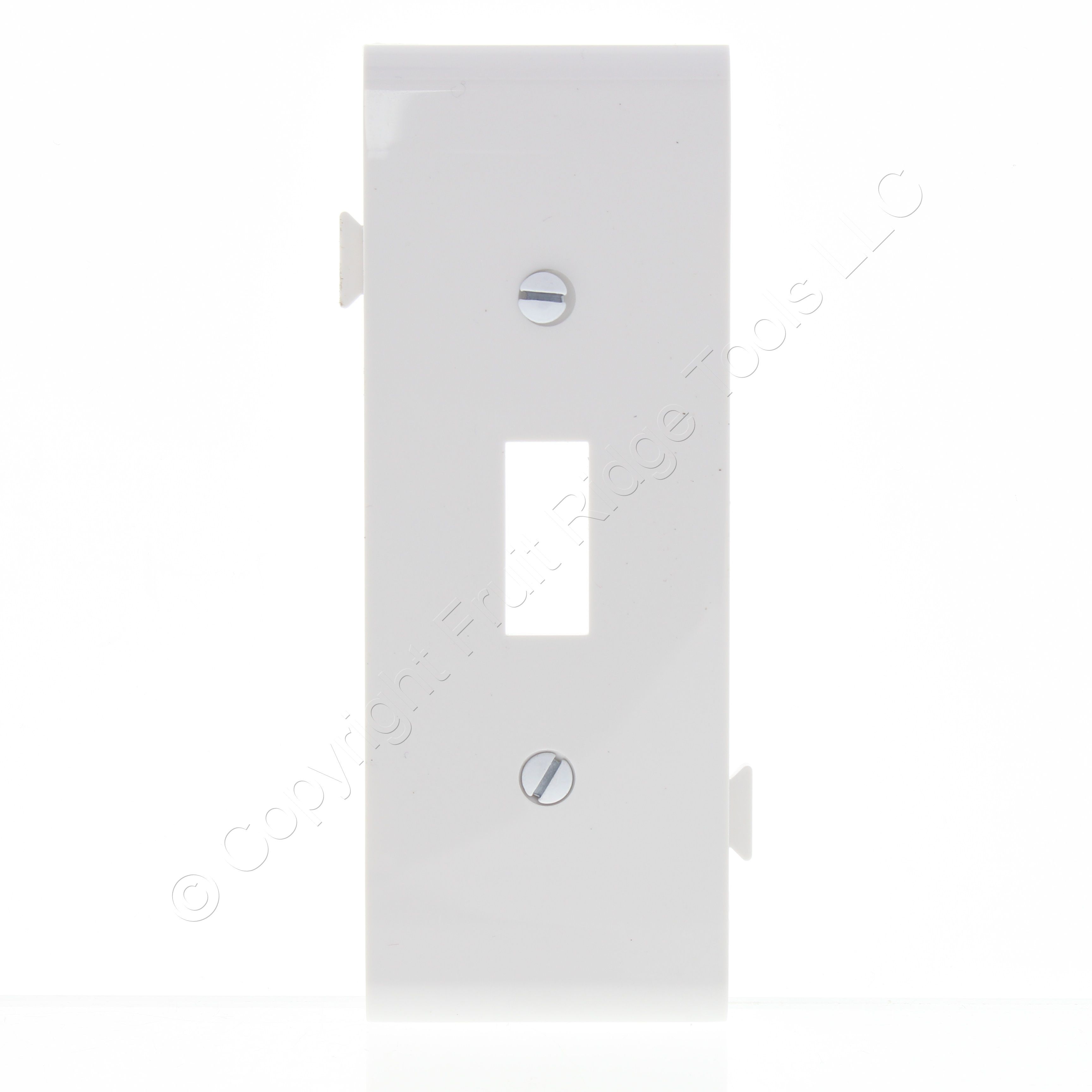 Cooper Mid-Size White Thermoplastic 2-Gang Blank Switch Cover Wallplate PJ113W