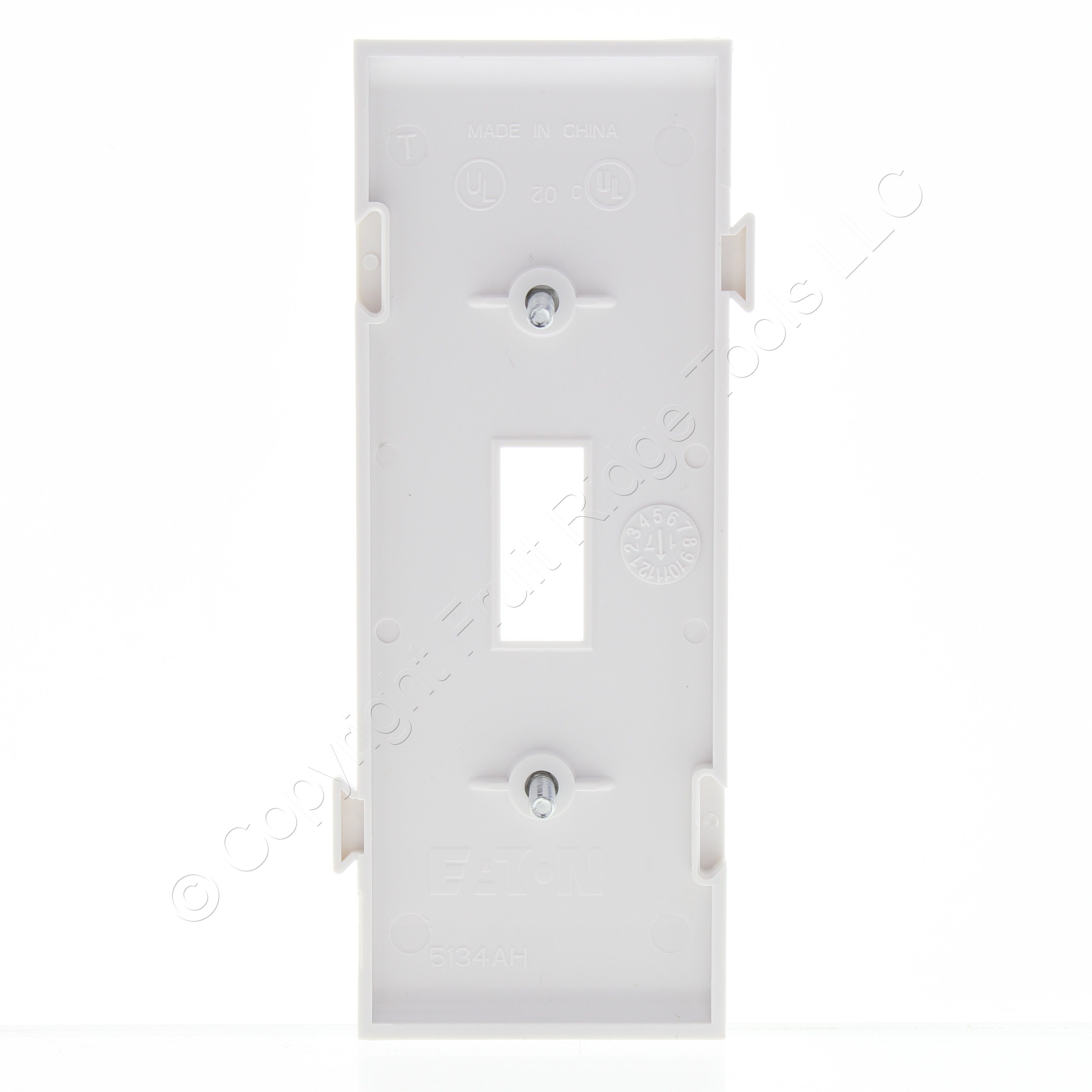 Cooper Mid-Size White Thermoplastic 2-Gang Blank Switch Cover Wallplate PJ113W