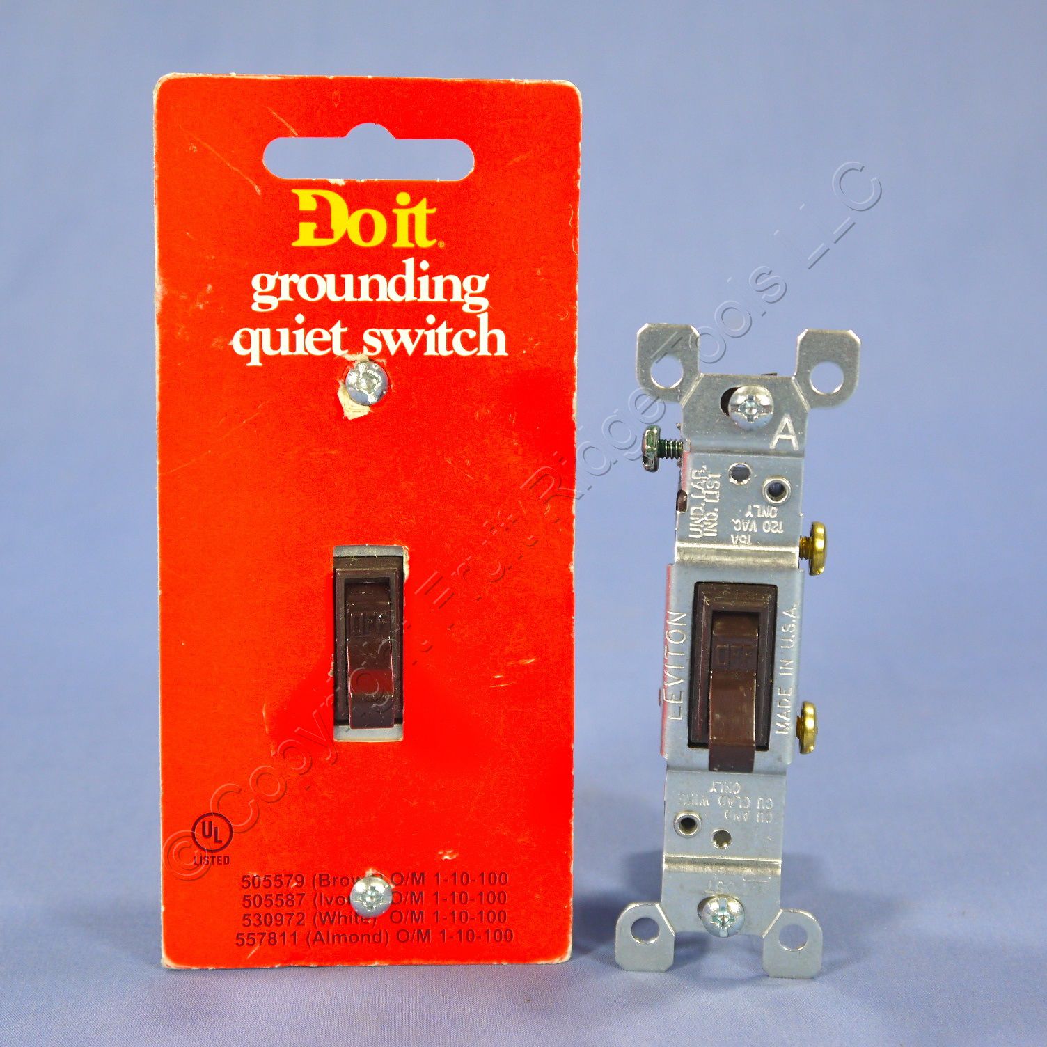 Home & Garden 10 Brown Leviton Framed Toggle Wall Light Switches Single