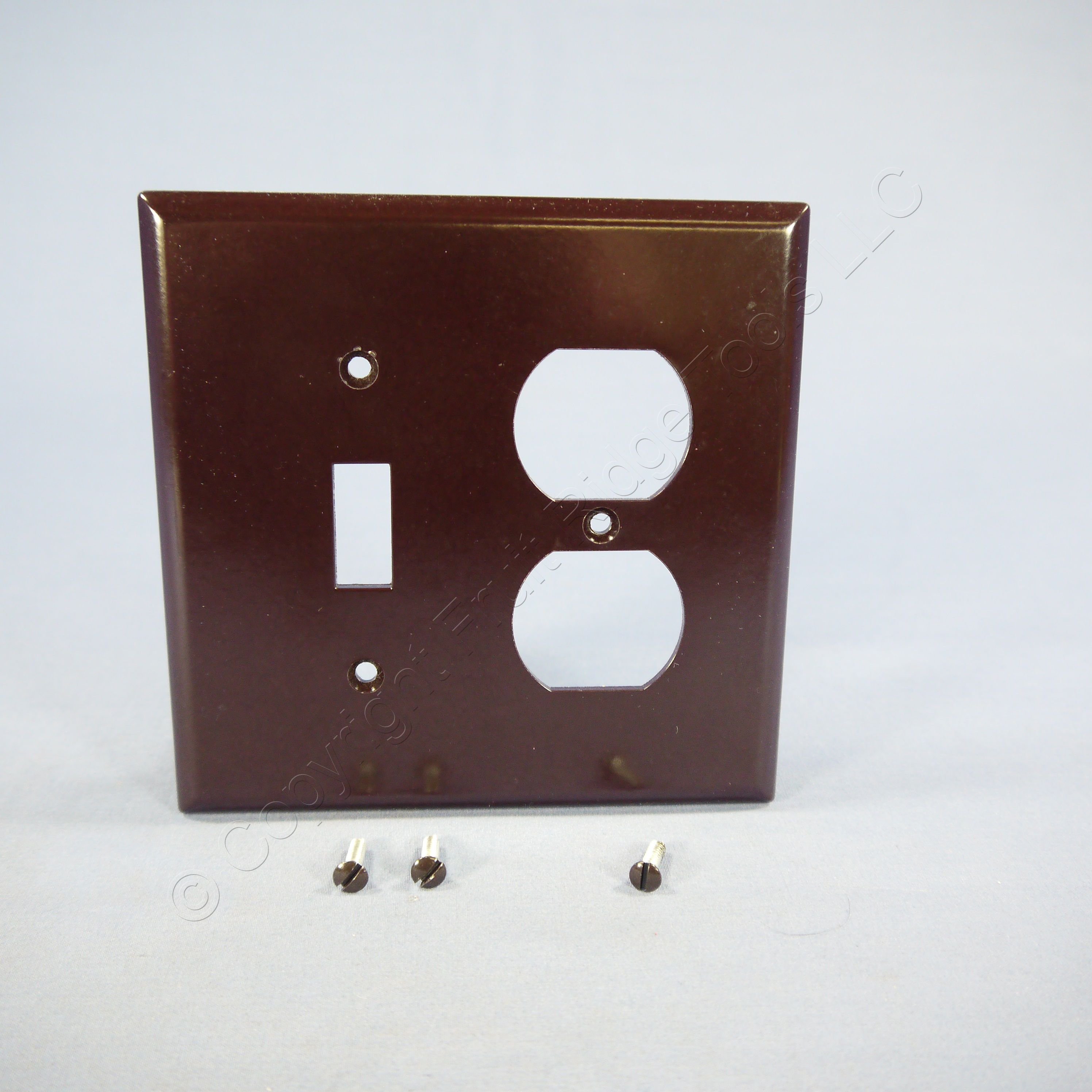 Eagle MidSize Brown 2Gang Combo Switch Receptacle Wallplate Outlet Cover 2038B eBay
