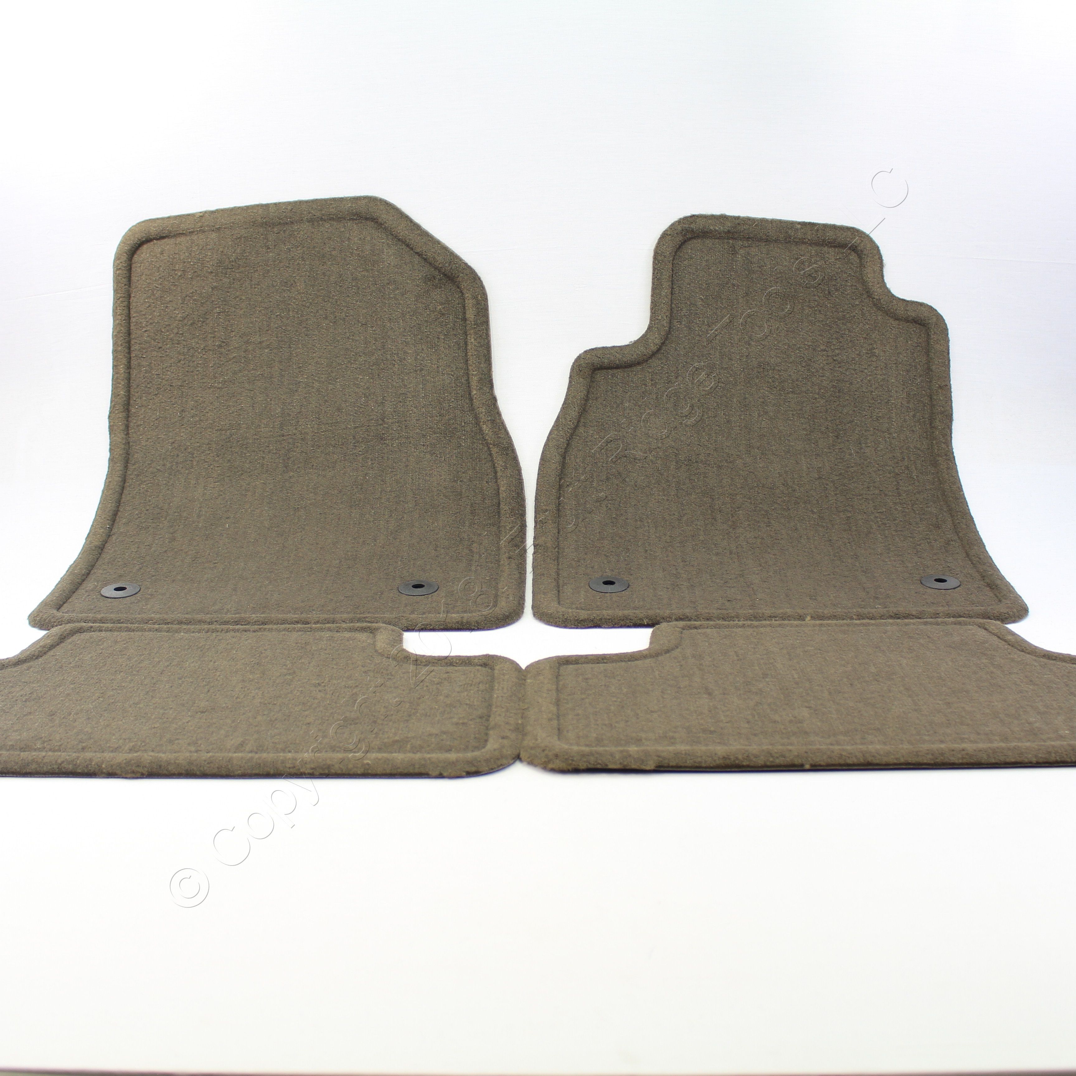 New Complete Set Of 4 Gm Oem Cocoa Floor Mats Front Rear