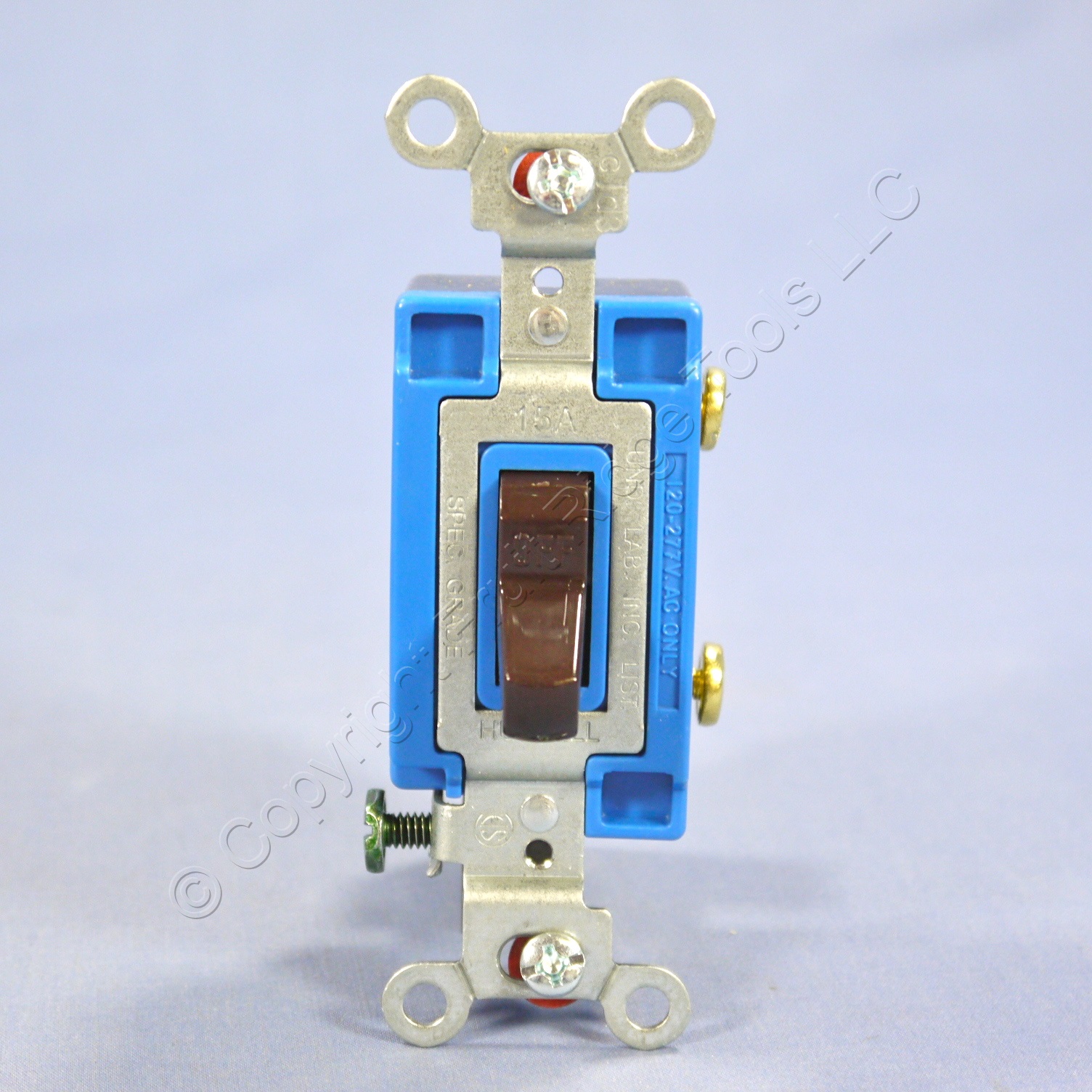 Hubbell Bryant Brown COMMERCIAL Toggle Wall Light Switch Single Pole