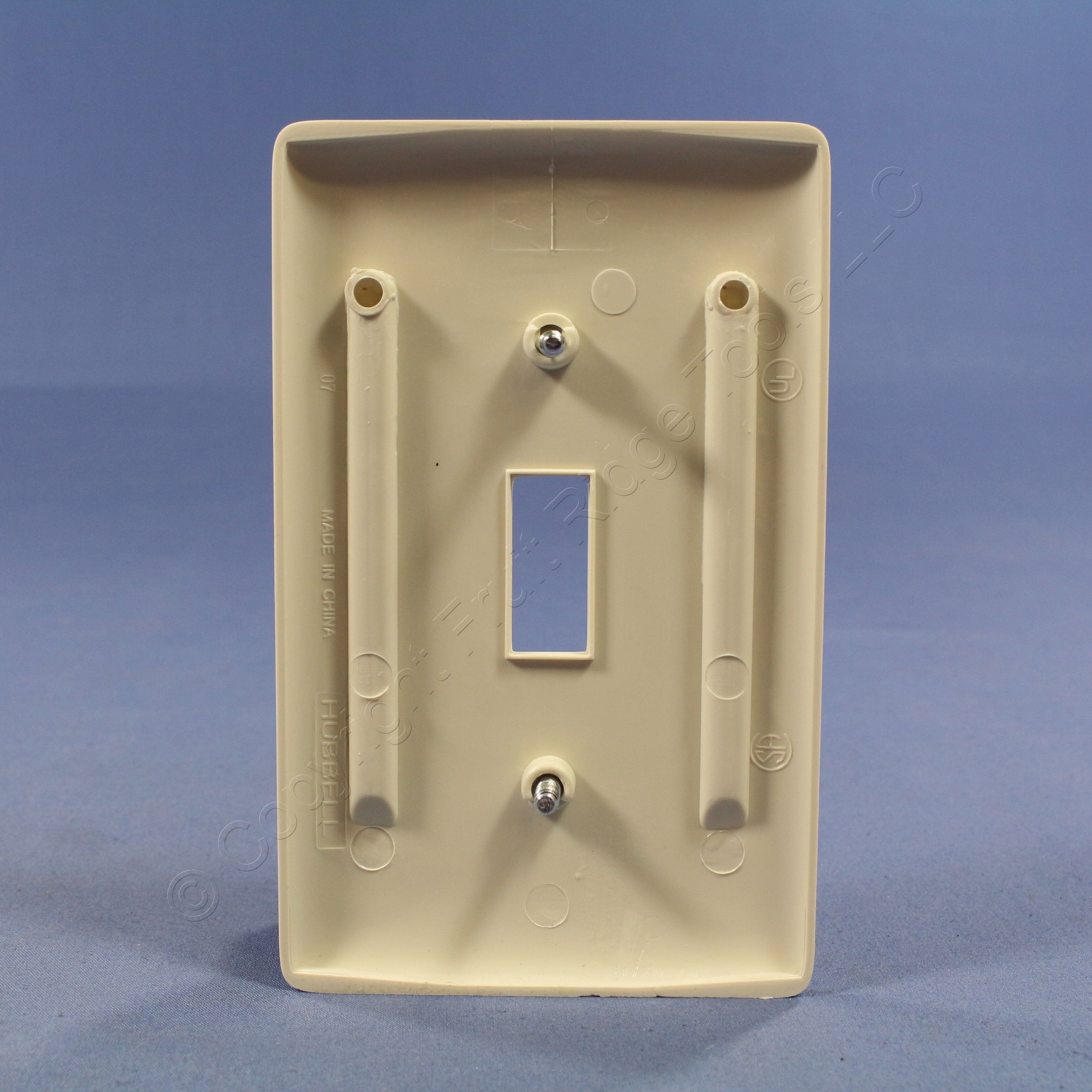 New Hubbell Light Almond 1Gang Unbreakable Toggle Switch Wallplate Cover NP1LA 883778118272 eBay
