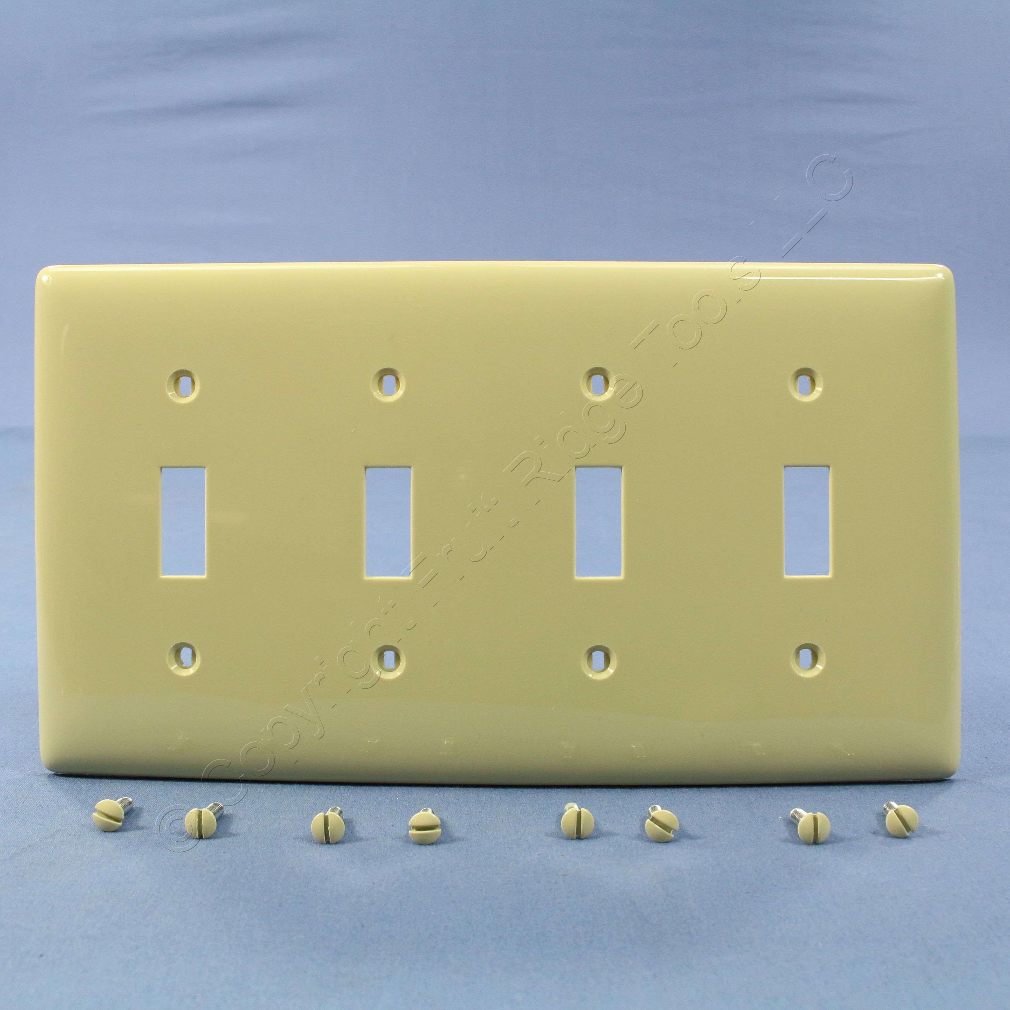 Hubbell Ivory UNBREAKABLE Nylon 4G Toggle Switch Cover Standard