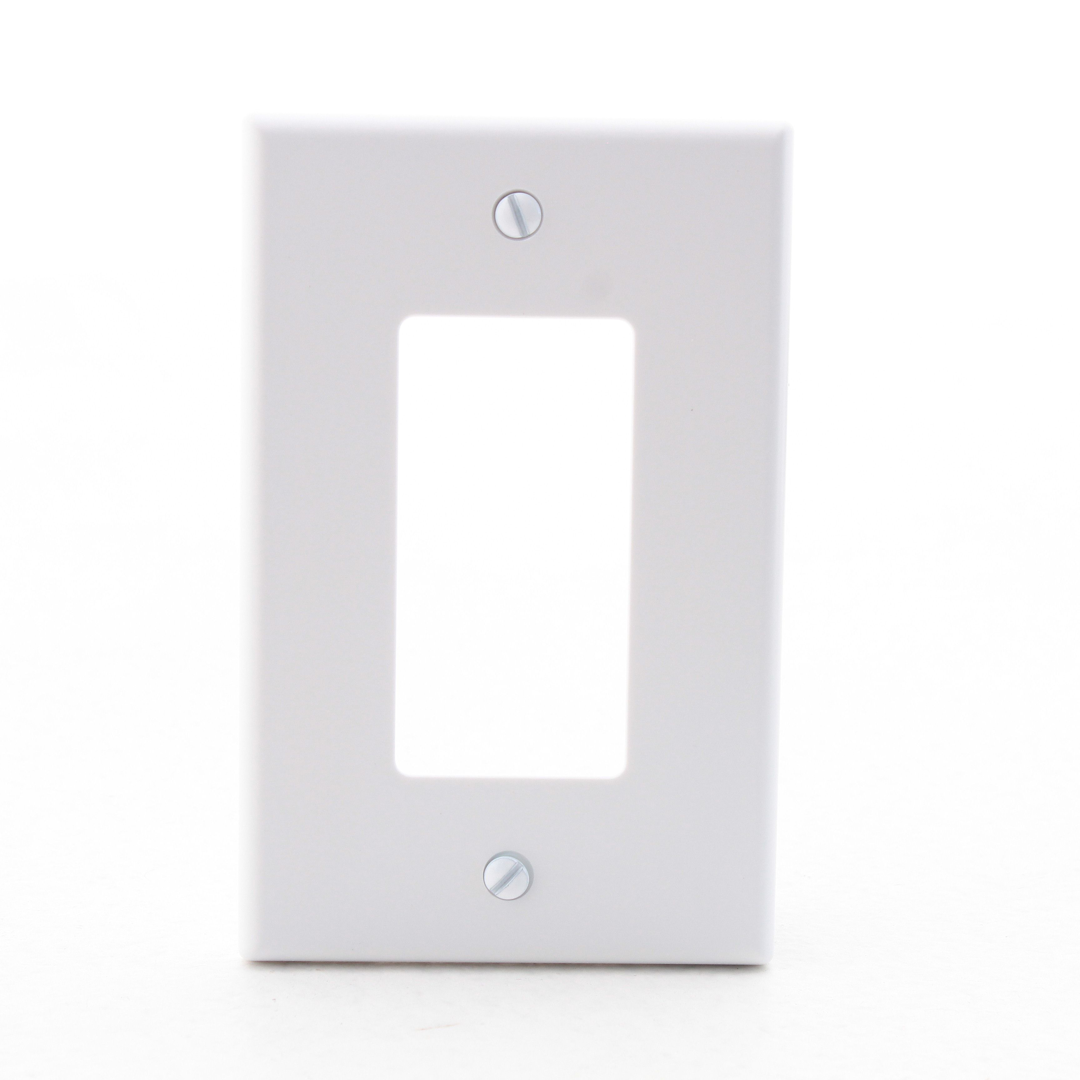 Hubbell PJ26W White 1-Gang Decorator Unbreakable Mid-Size Switch Nylon Cover