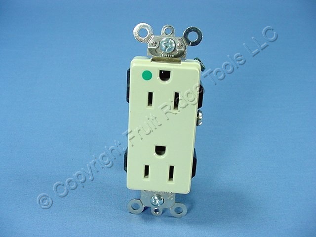 Leviton Ivory Decora HOSPITAL GRADE Receptacle Duplex  