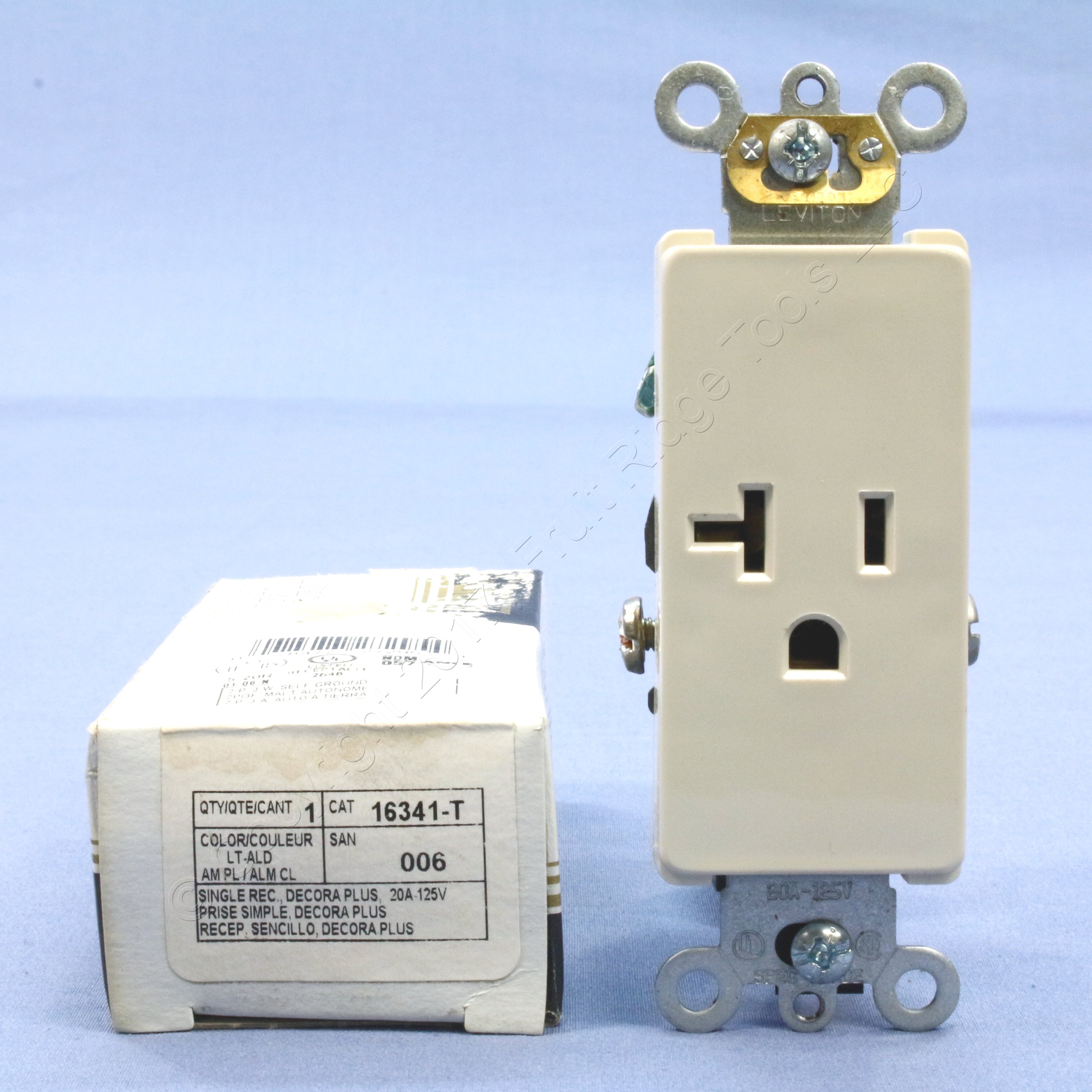 Leviton Light Almond Decora Commercial Receptacle Outlet 20a Side Wired 16341 T 78477272954 Ebay 2970