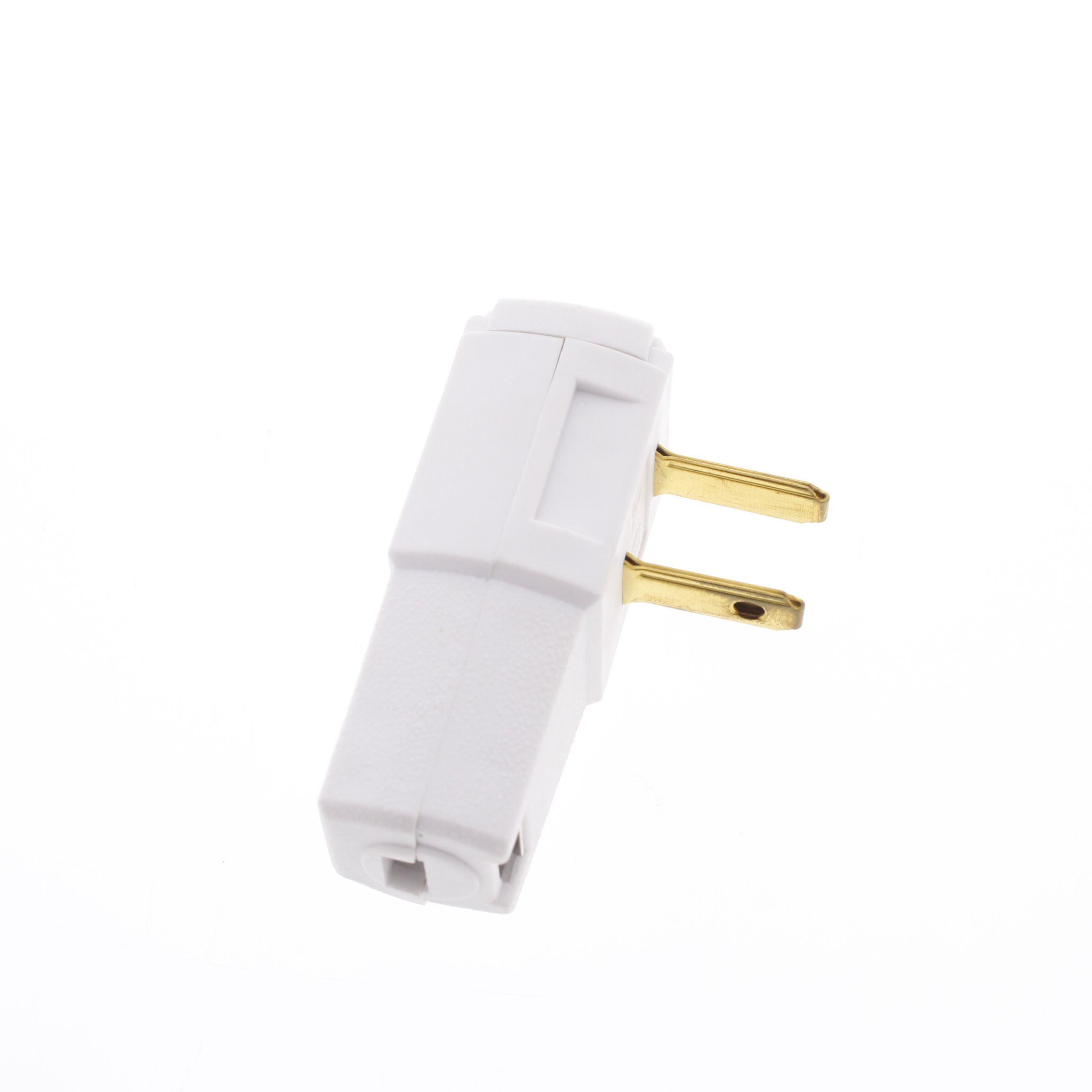 Leviton SIDE MOUNT RIGHT ANGLE Easy-Wire Plug 15A 1-15P 125V Non