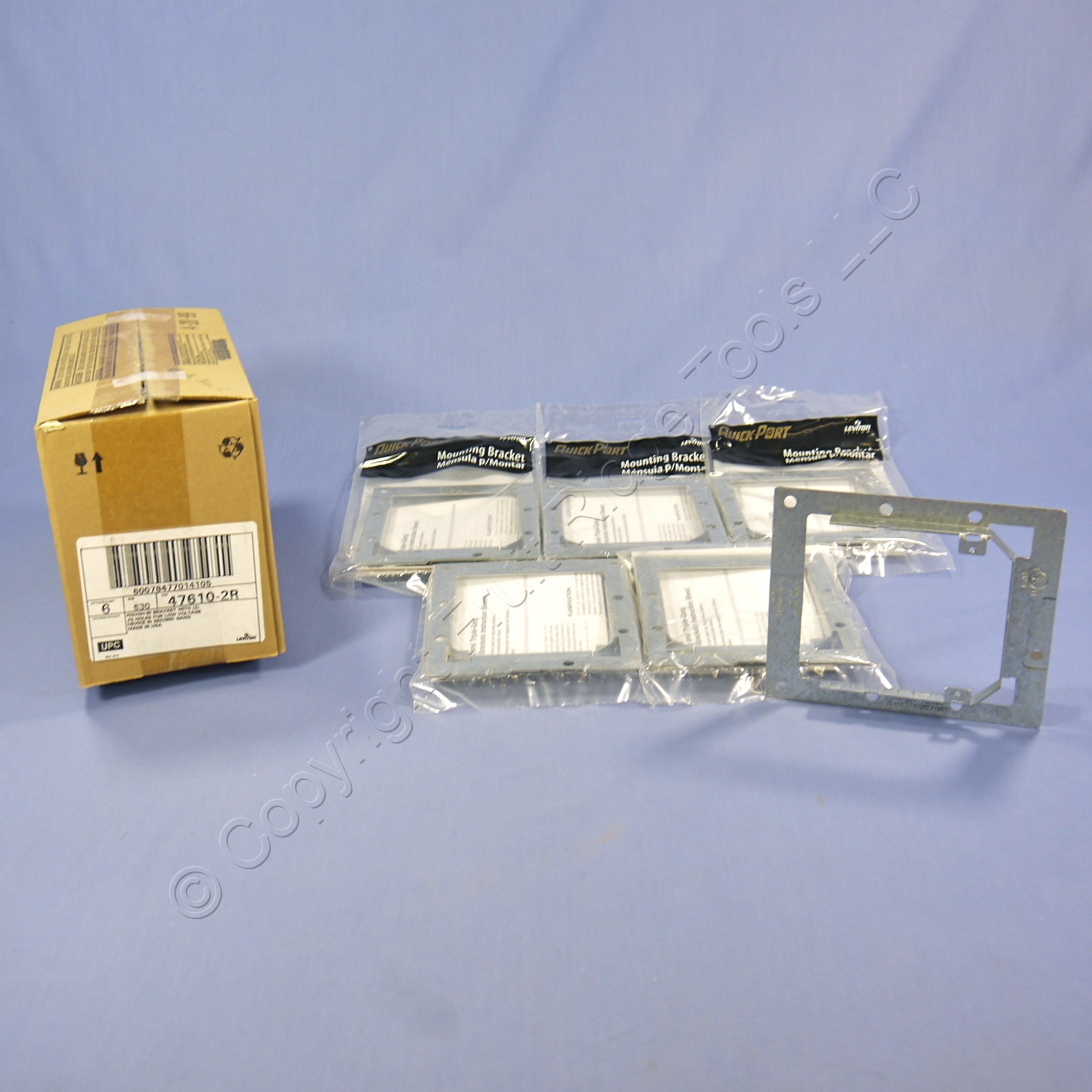 6 Leviton DualGang RoughIn Low Voltage Extension Mounting Brackets 476102R 78477014103 eBay