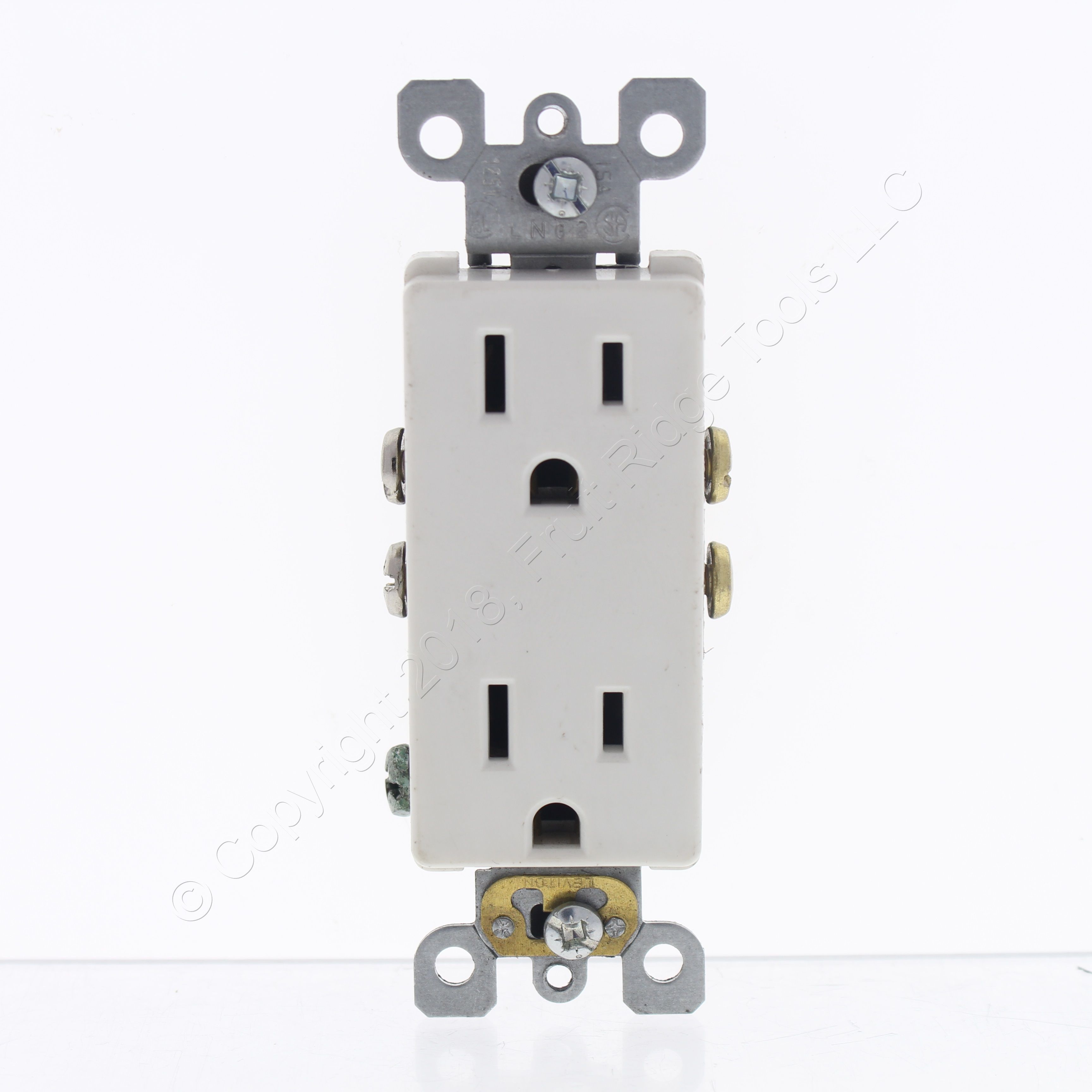 Leviton SCRATCHED White Decora Receptacle Duplex Outlet 5