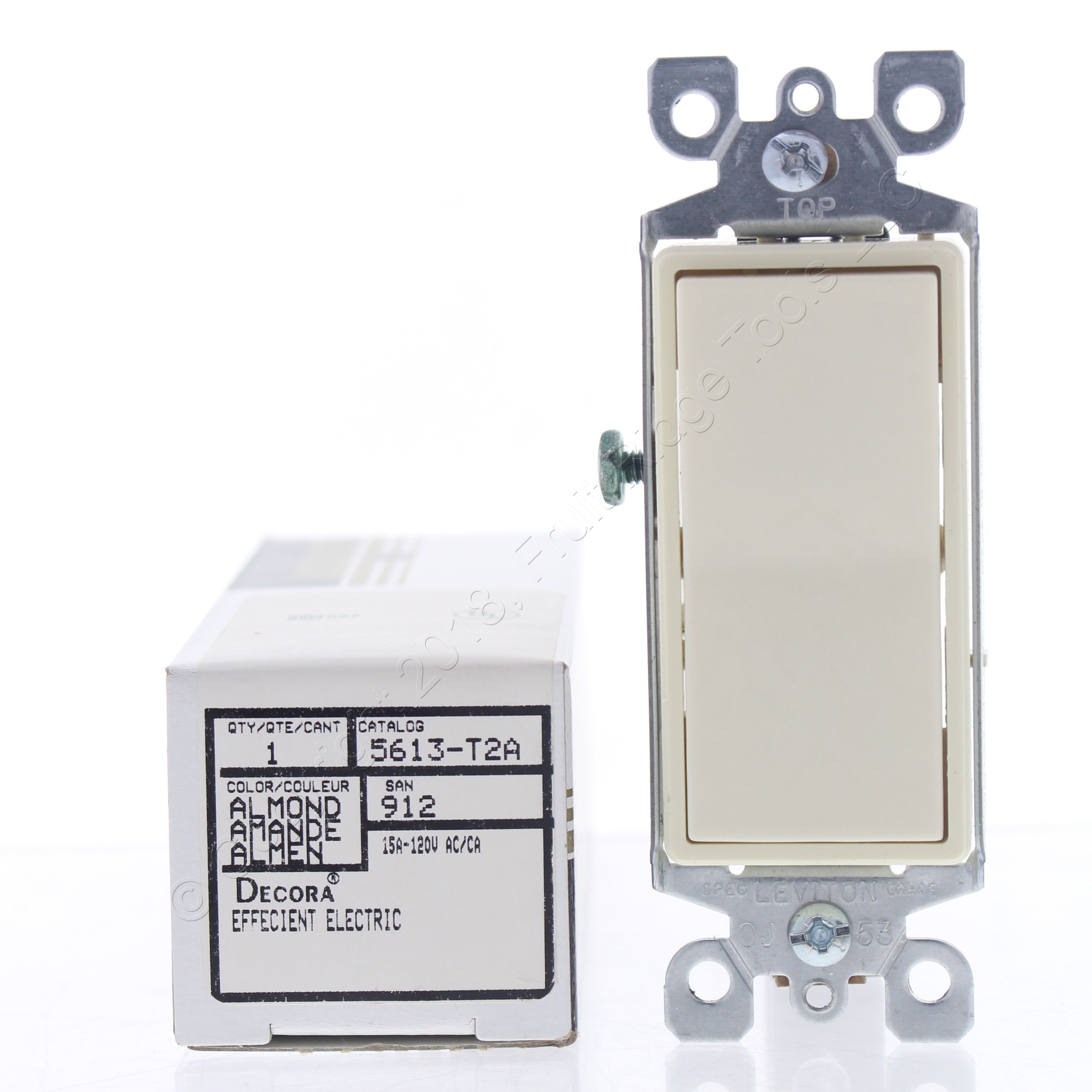 New Leviton Almond Residential Illuminated Decora 3 Way Light Switches