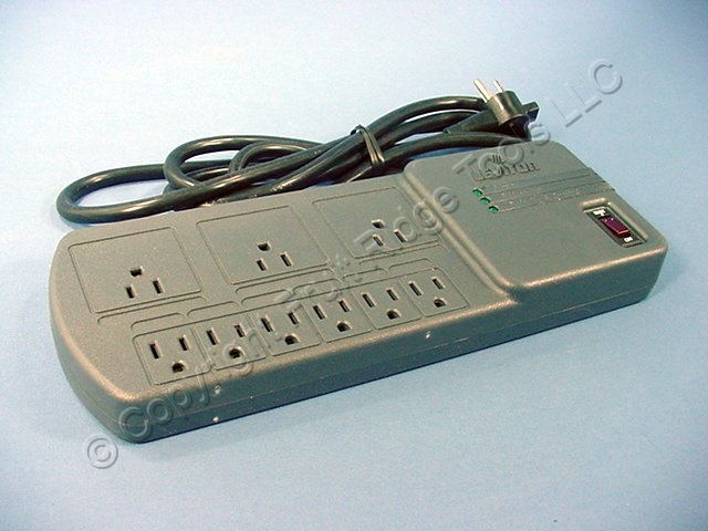 Download Leviton Gray MODULAR Surge Protector Power Strip Plus ...