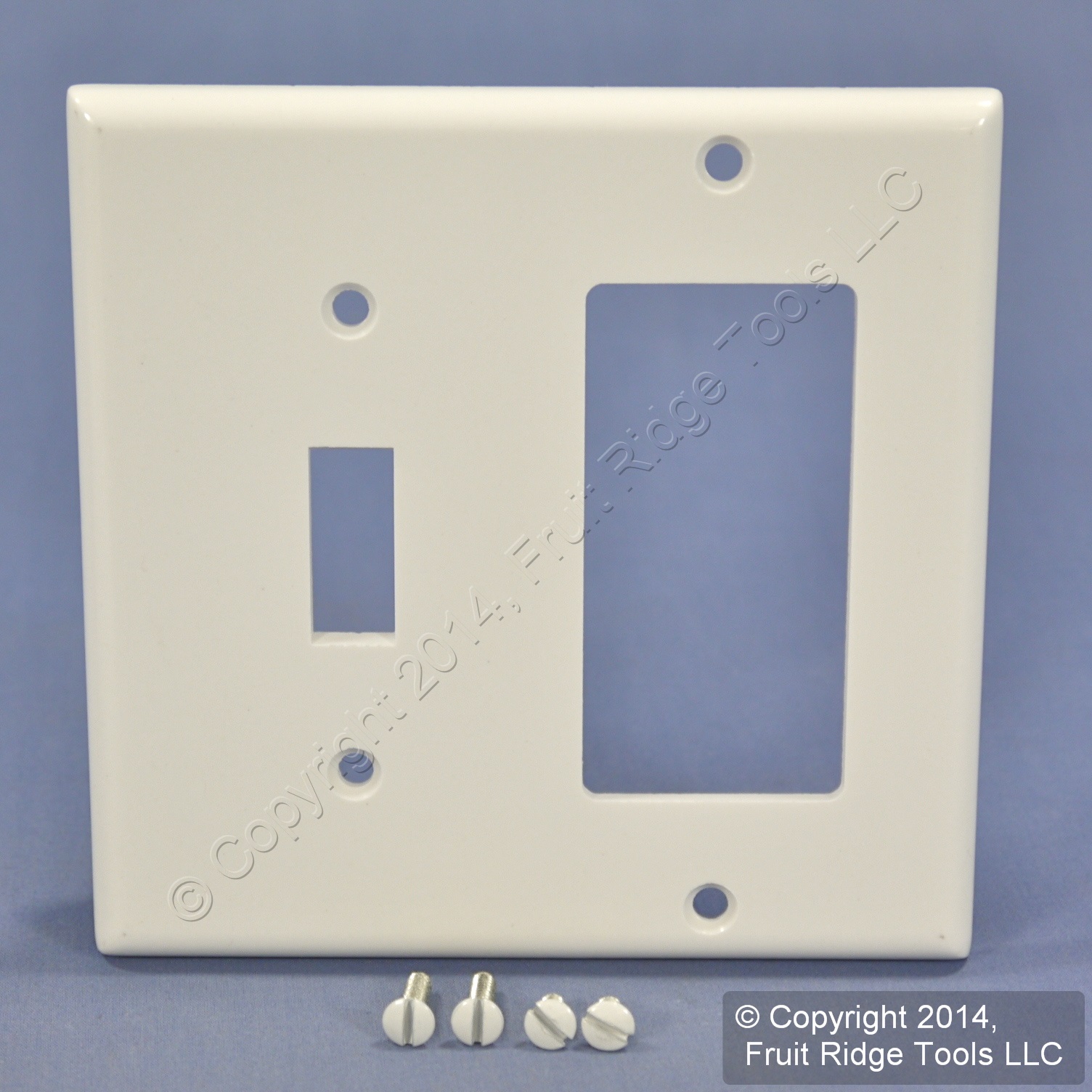 Leviton White GFCI Decora Receptacle and Toggle Switch Cover Wall Plate ...