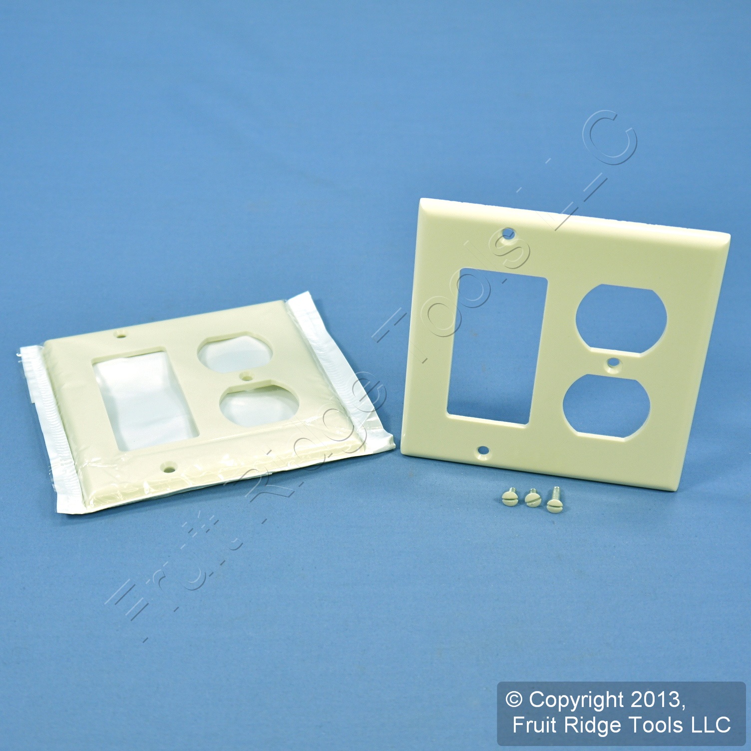 2 Leviton Decora Almond GFCI & Receptacle Wallplate Outlet GFI Covers ...