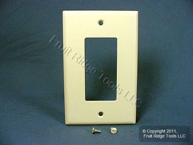 Leviton 80601-A Almond 1-Gang Decora GFCI GFI Plastic Midway Wallplate Cover