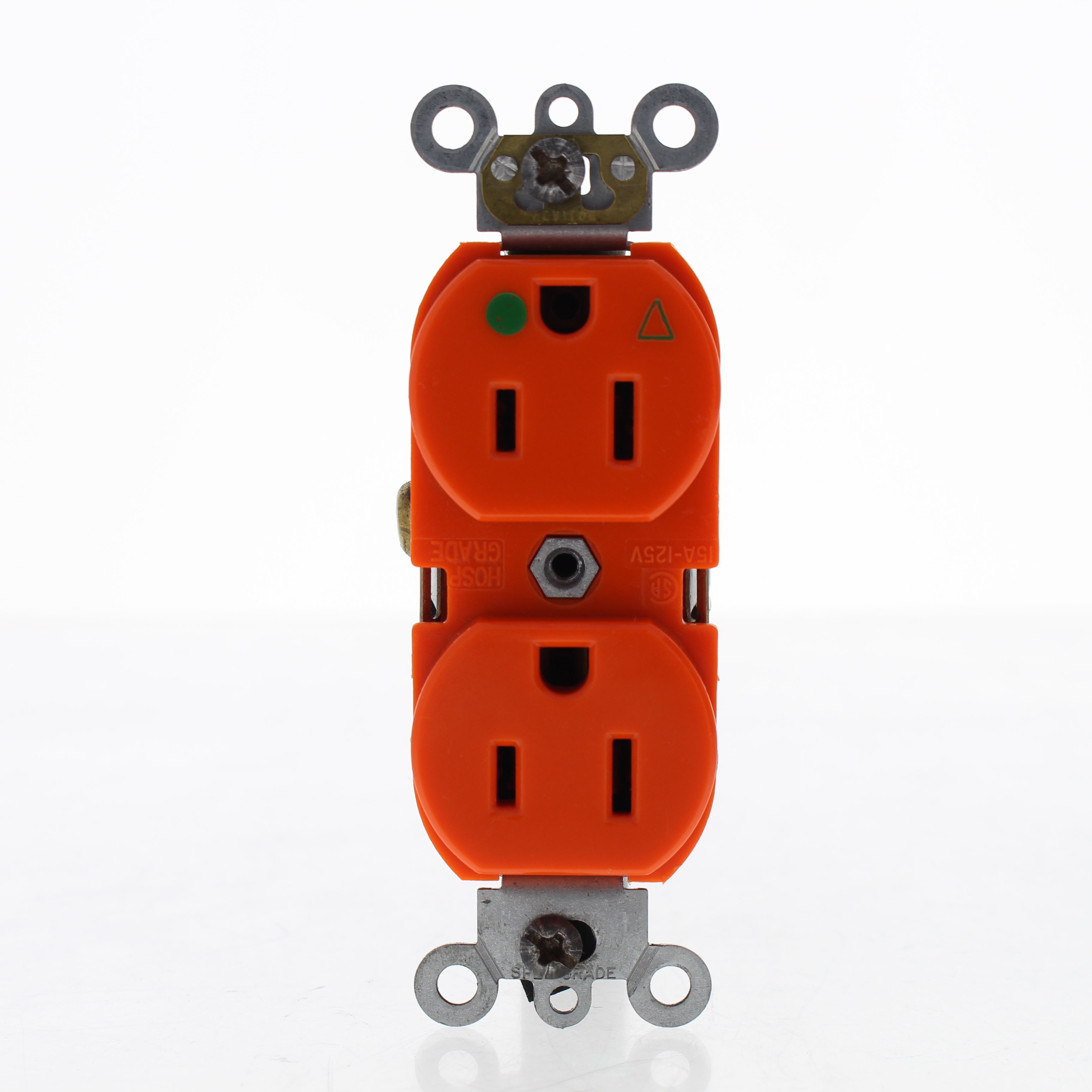 Leviton Orange HOSPITAL ISOLATED GROUND Receptacle Outlet 515 15A Bulk