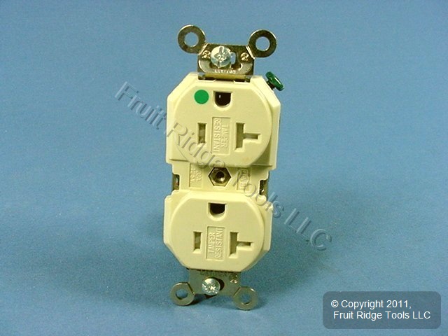 Leviton Ivory HOSPITAL GRADE TAMPER RESISTANT Receptacle  