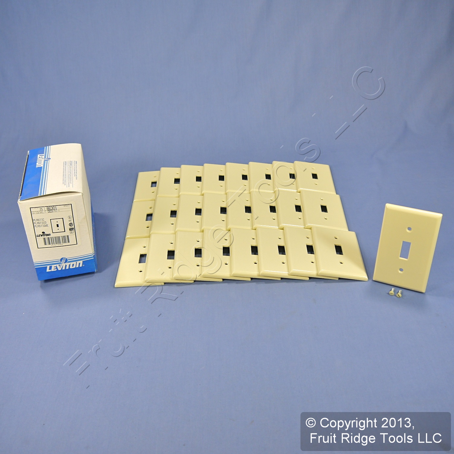 25 Leviton Ivory EXTRA DEEP Toggle Switch Cover Wall Plates