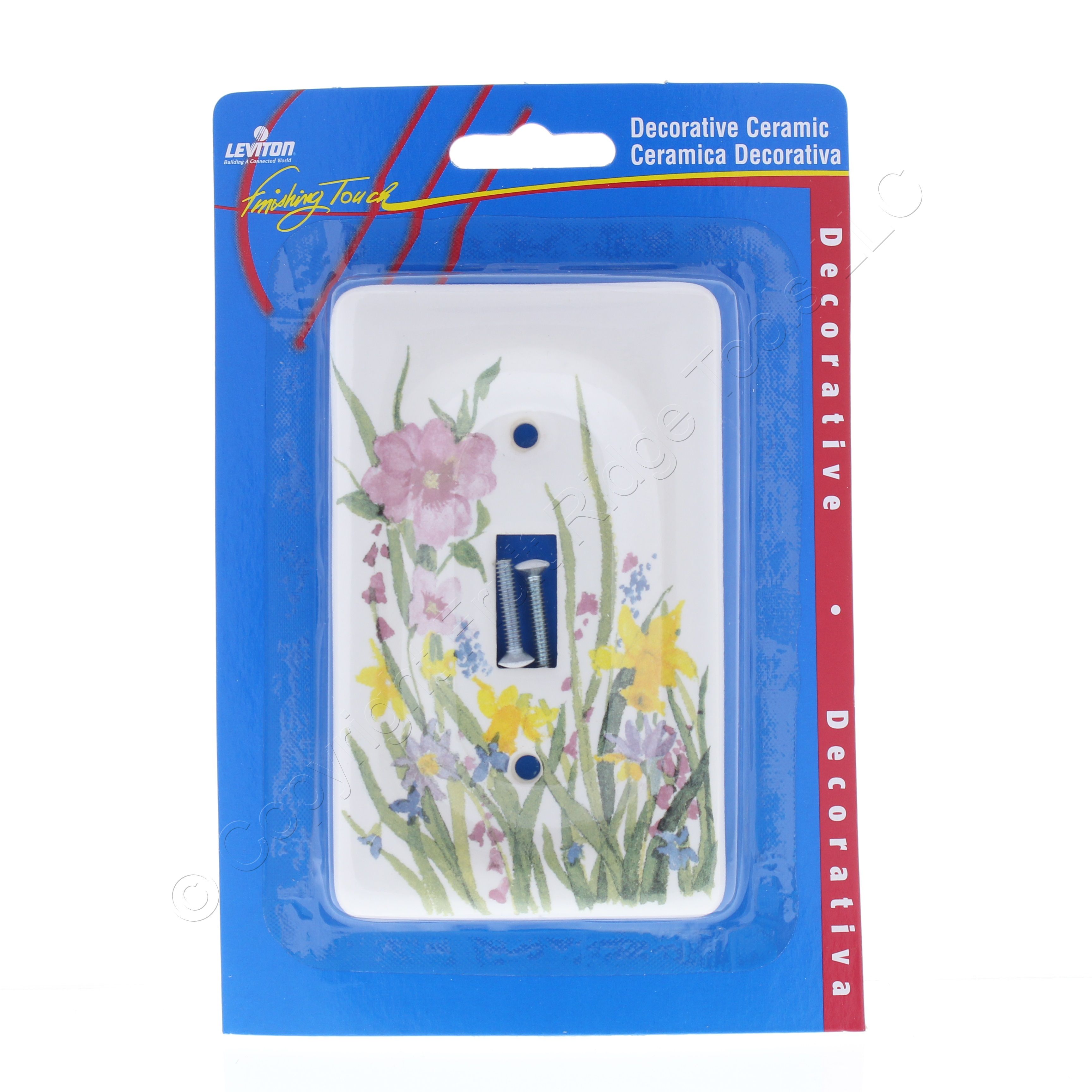 wildflower porcelain light switch cover