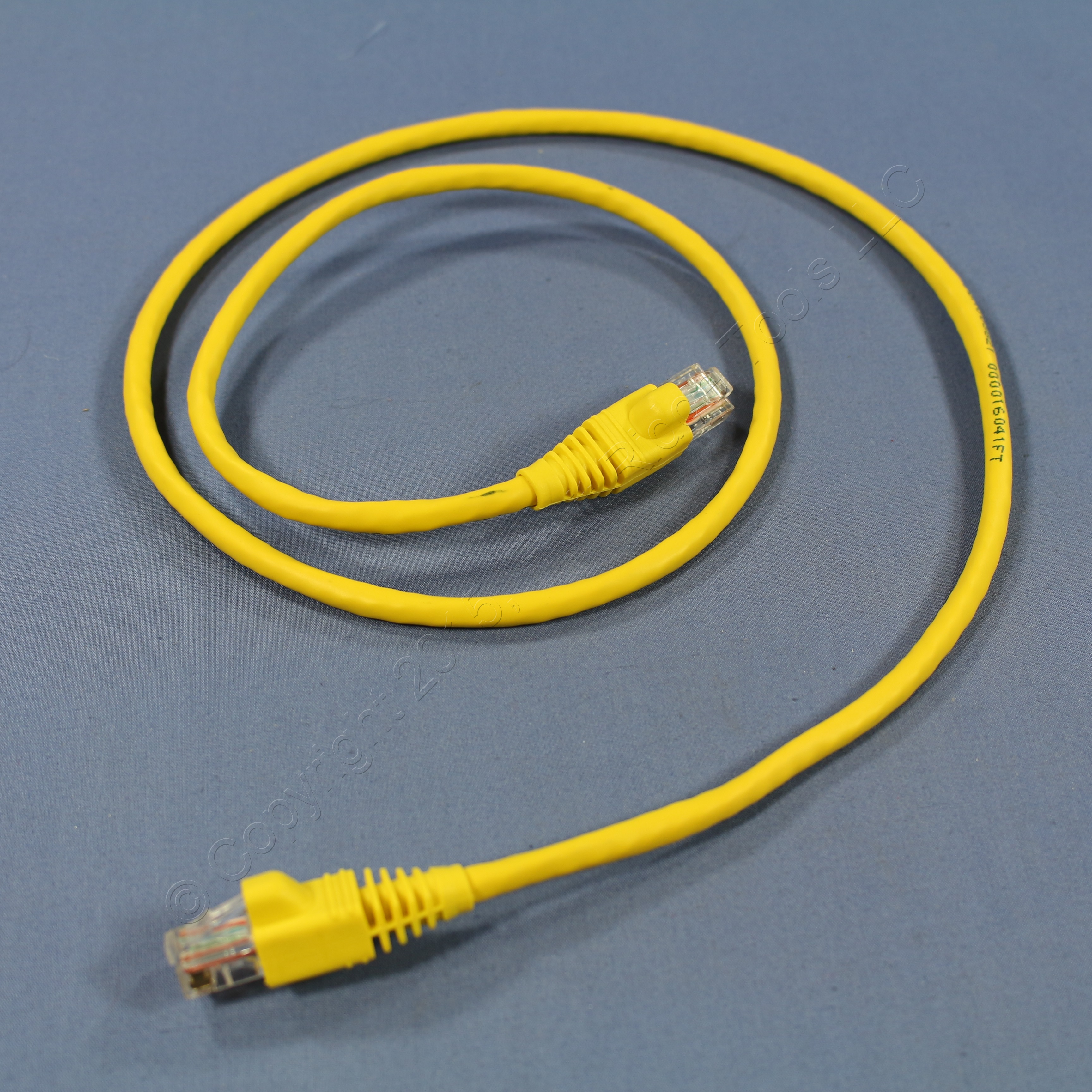 Leviton Yellow Cat 5e 3 Ft Patch Cord Network Cable Booted