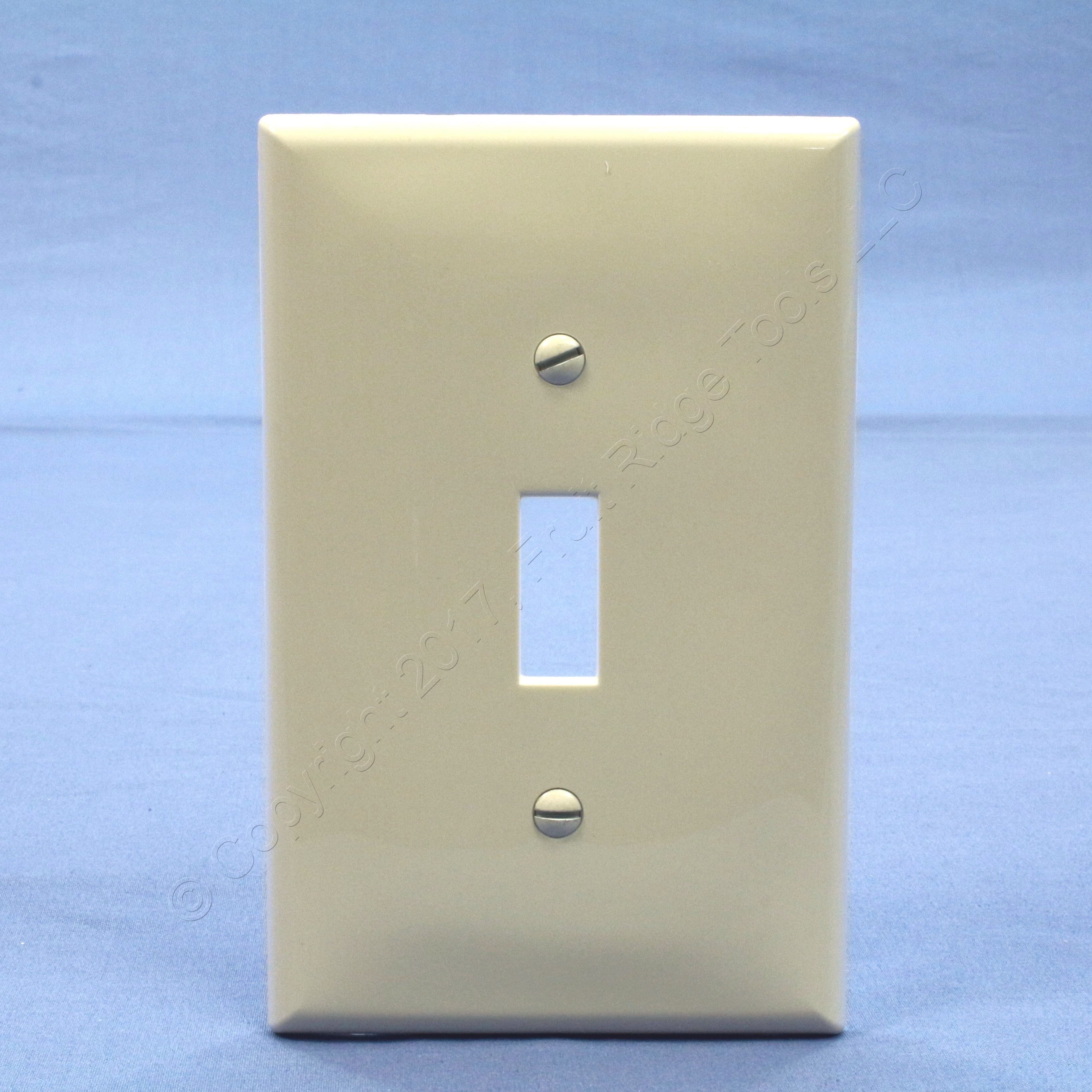 Leviton Light Almond UNBREAKABLE Midway Switch 1Gang Cover Wallplate Nylon PJ1T 78477277553 eBay