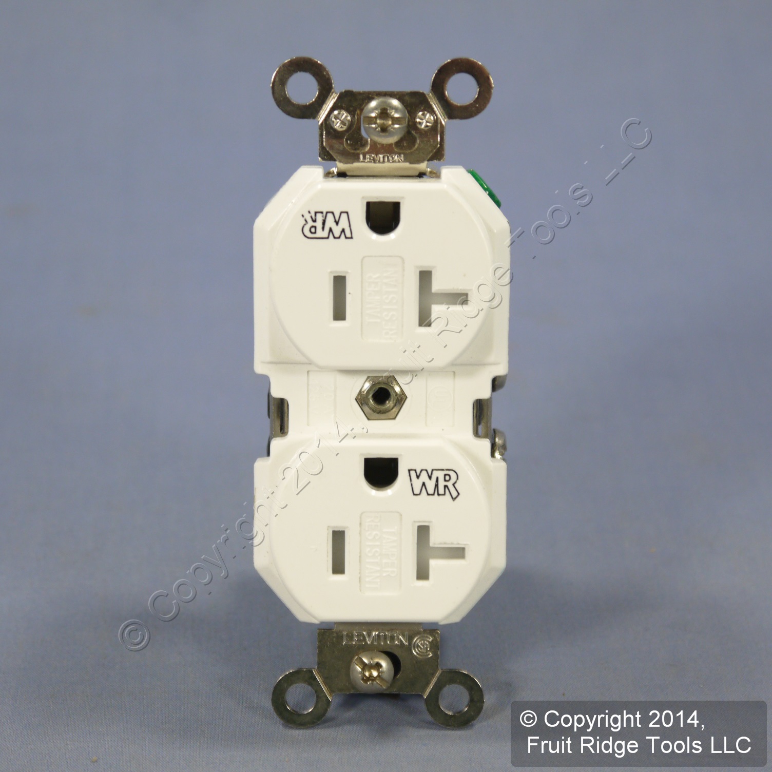 Leviton White Tamper/Weather Resistant Duplex Receptacle Outlet 20A
