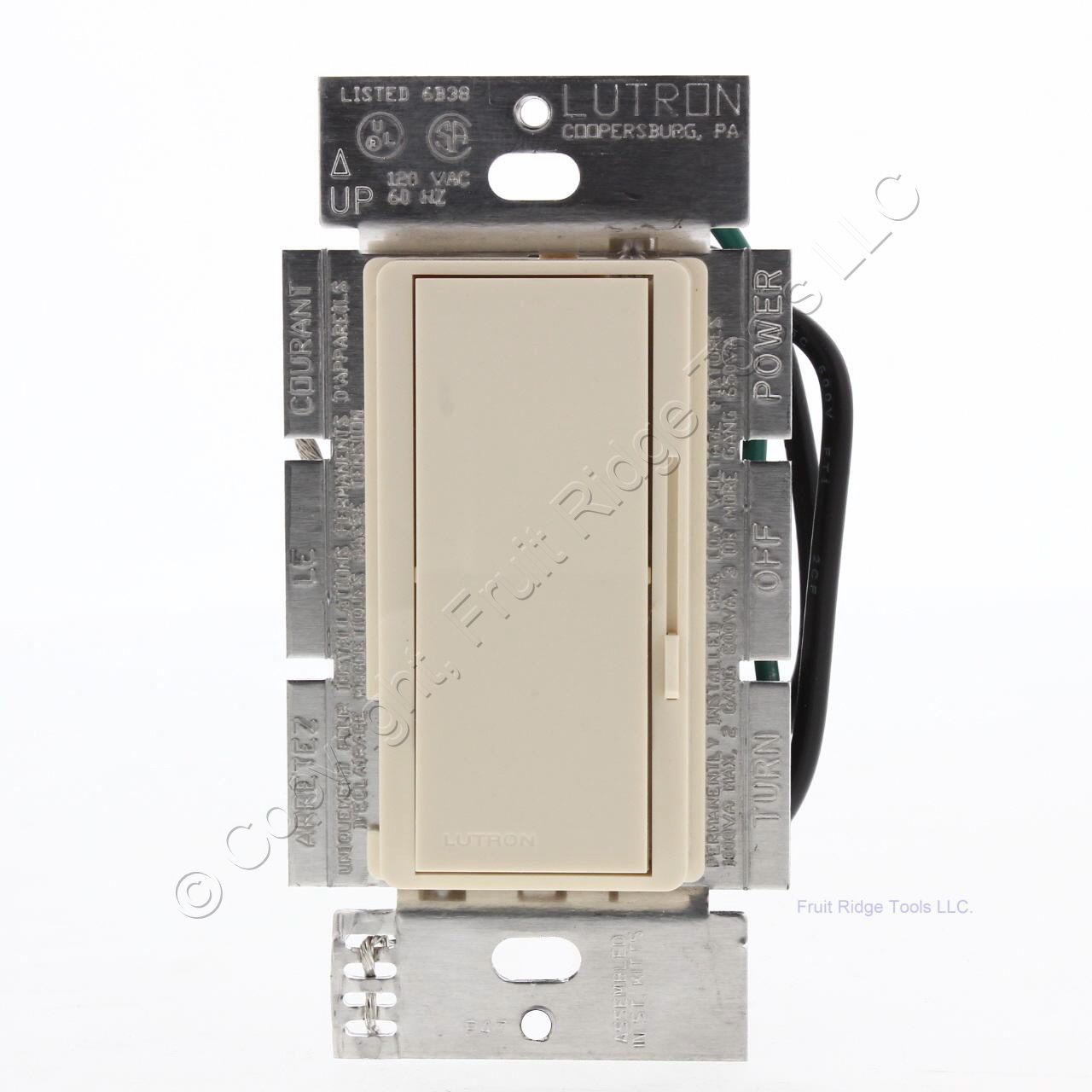 New Lutron Almond Dimmer Switch 1Pole 1000VA Low Volt 800W