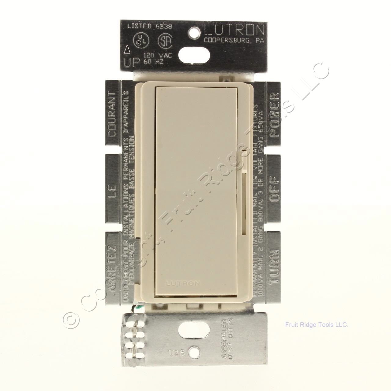 Lutron Lt Almond Dimmer Switch 1Pole 1000VA Low Volt 800W