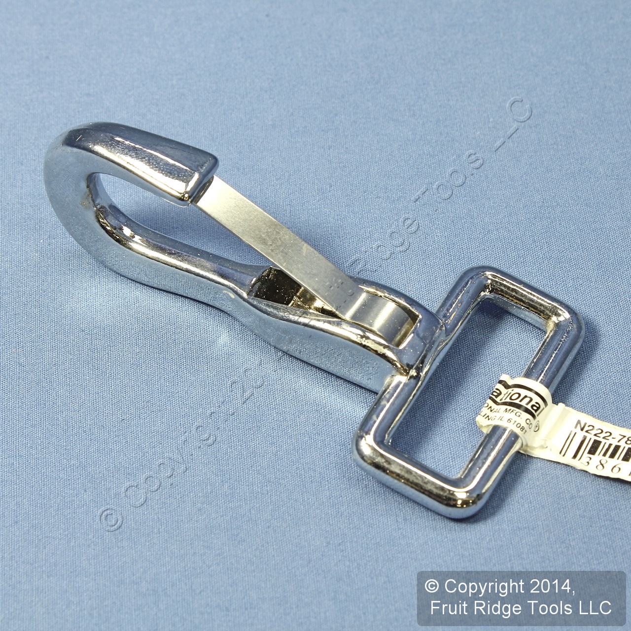 National Hardware Nickel DieCast Spring Snap Clip Strap Fastener 3067BC