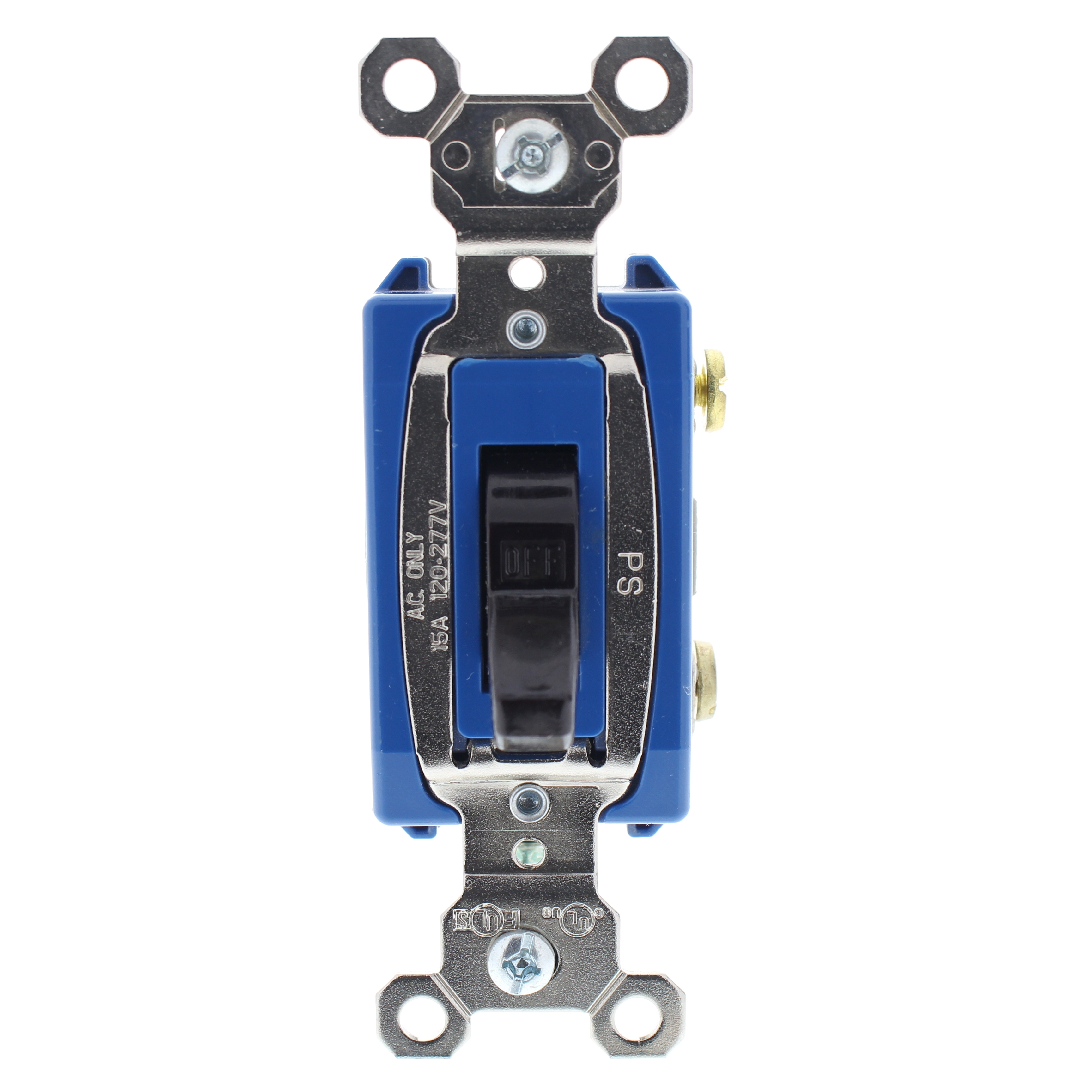 P&S Brown Heavy Duty Single Pole Toggle Light Switch 15A 120/277V Bulk