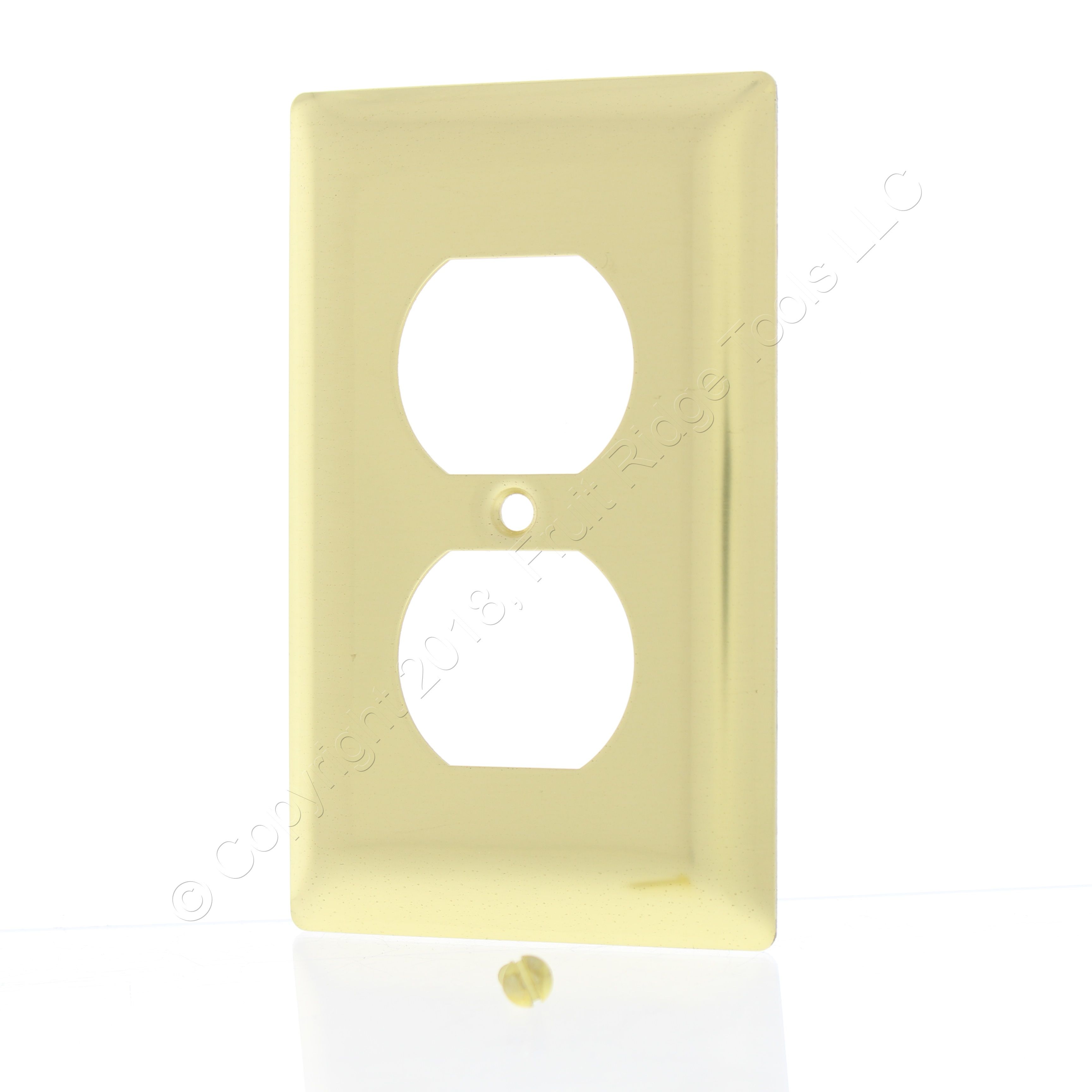 Pass & Seymour Polished Solid Brass Outlet Cover Receptacle Wallplate SB8PBCC50 eBay