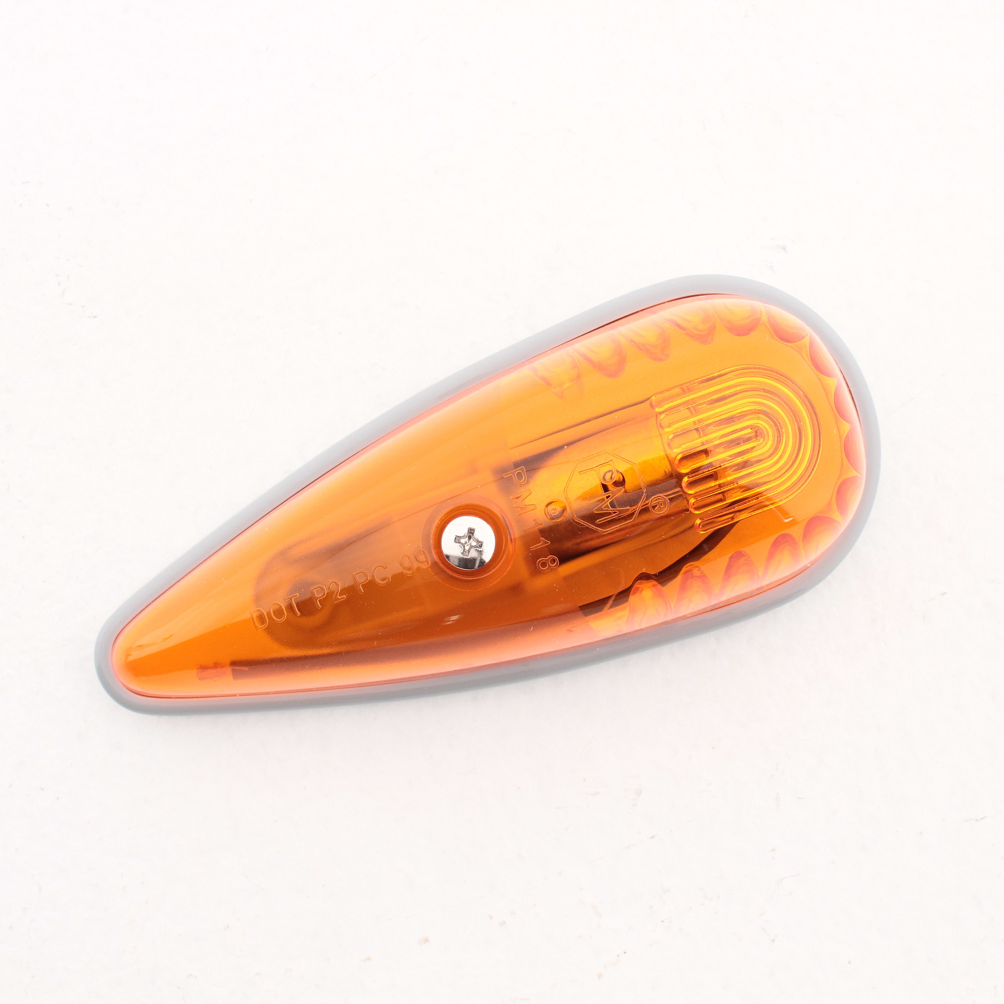 Peterson V118A Amber Incandescent Teardrop Truck Cab Marker