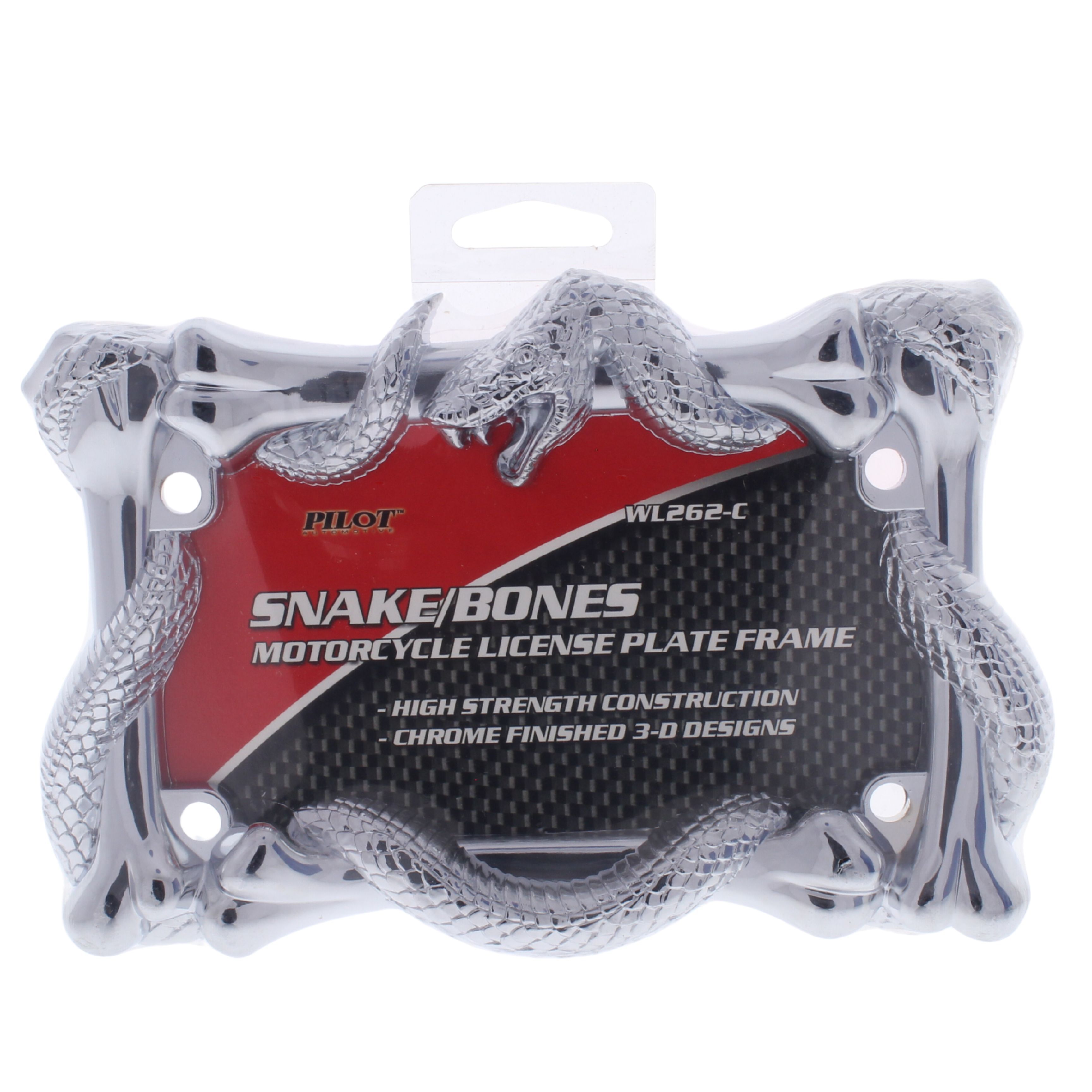 Chrome Motorcycle License Plate Frame – XHT MT294-004-CD1 – Sleek Surround Cover