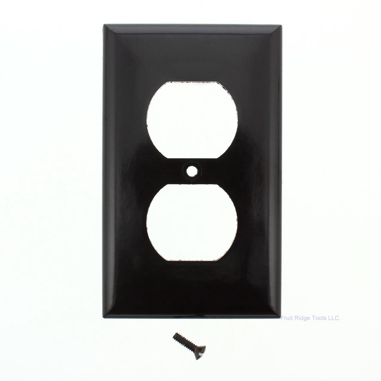 Eagle 2132B Brown 1-Gang Duplex Outlet Plastic Standard Wallplate Cover Plate