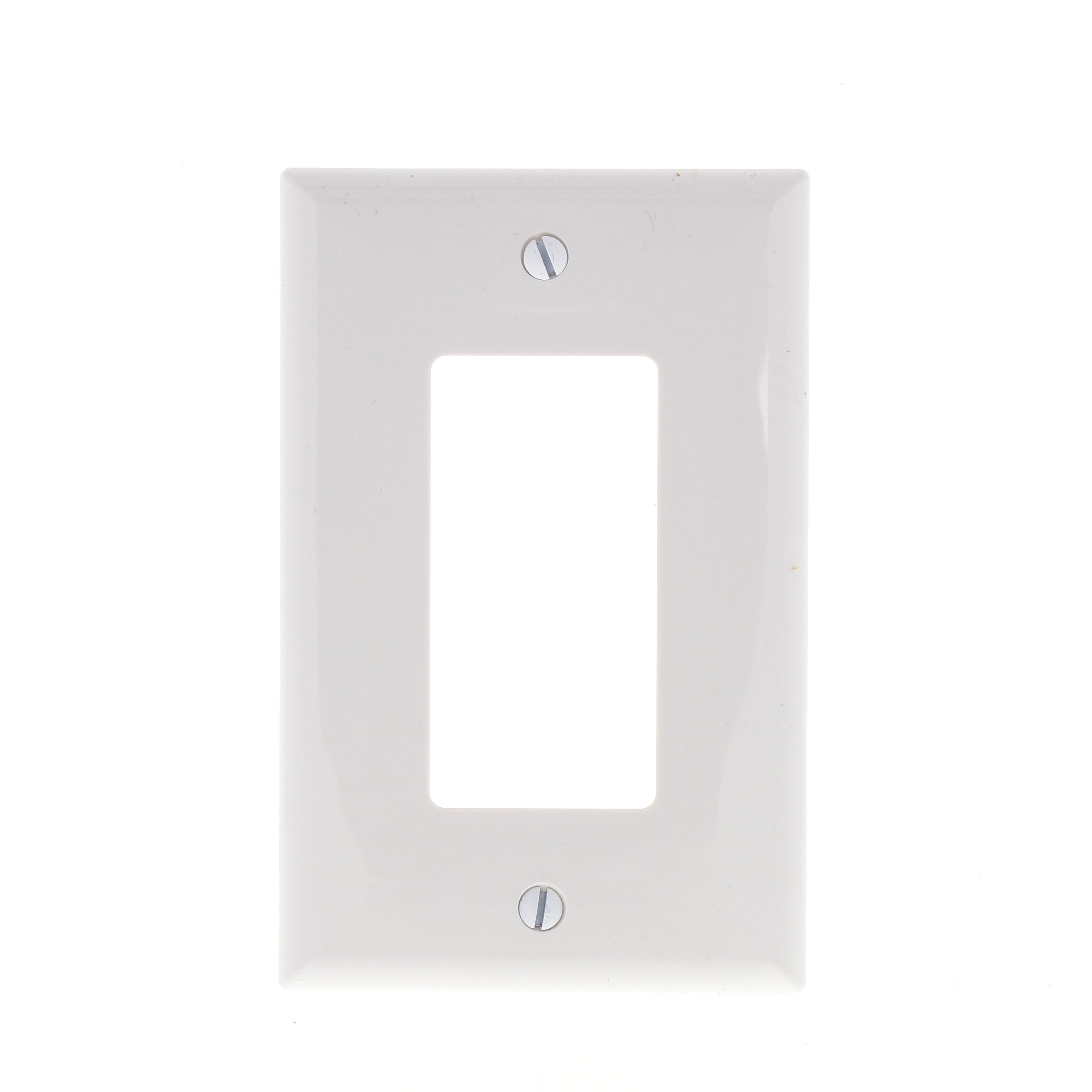 Eaton PJ26W White 1-Gang Decorator GFCI GFI Unbreakable Mid-Size Wallplate Cover