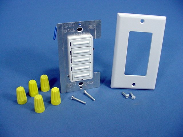 Levton 612-6616-W Full Range Varable Fan Speed Control, 120 Vac, 60