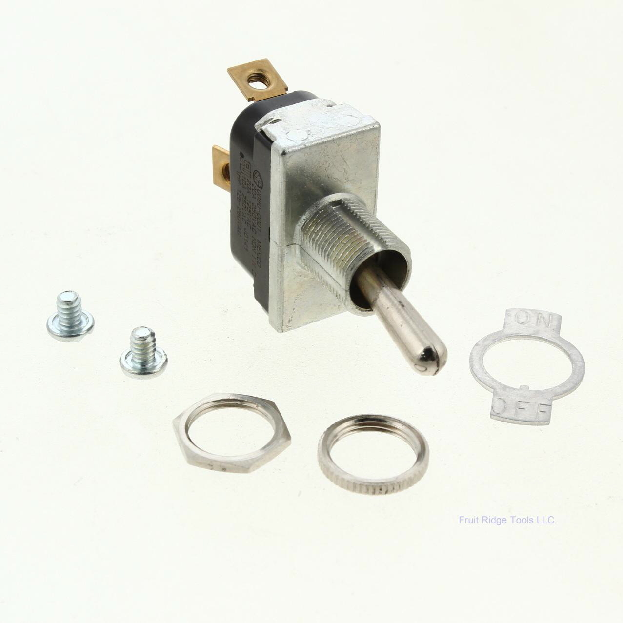McGill 90-0001 Single Pole On-Off Bat-Style Toggle Switch 10A 250V 1HP