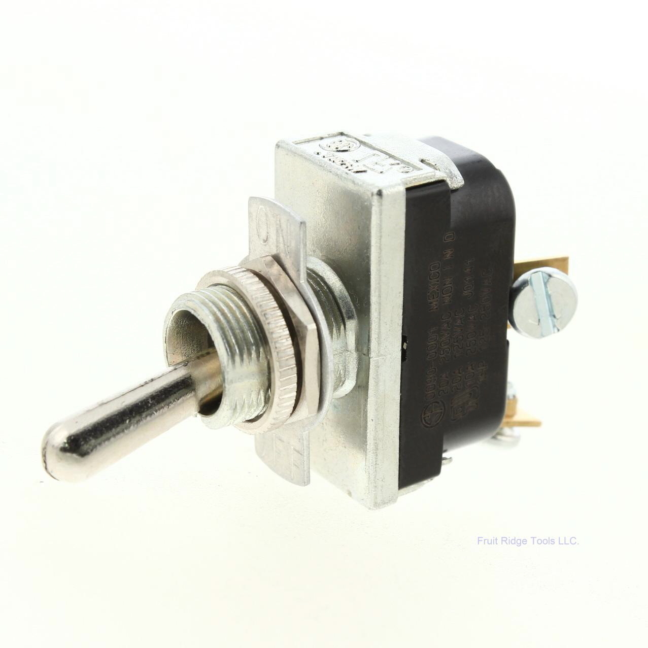 McGill 90-0001 Single Pole On-Off Bat-Style Toggle Switch 10A 250V 1HP