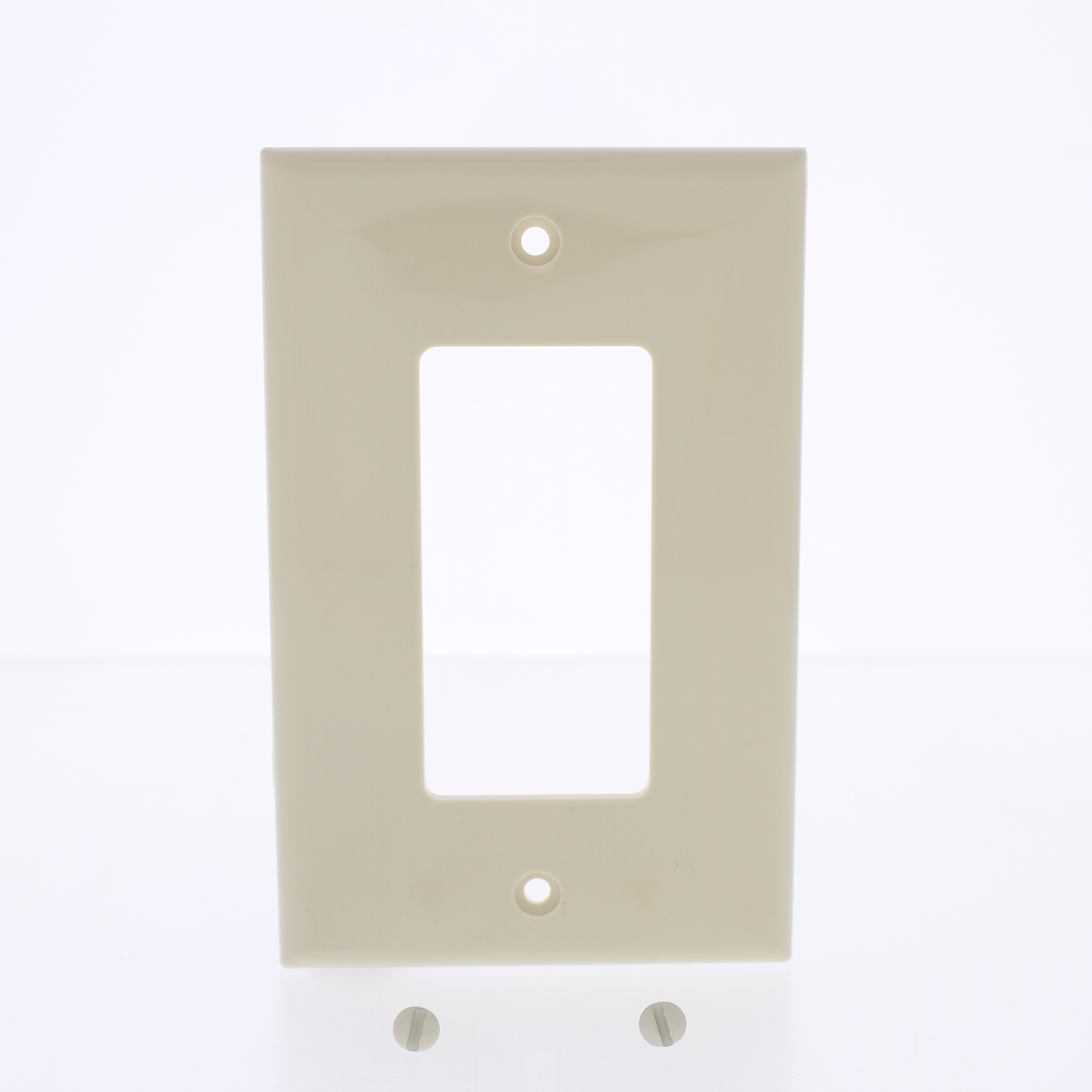 Mulberry 734834 Ivory 1-Gang Decorator GFCI Unbreakable Midi Wallplate Cover