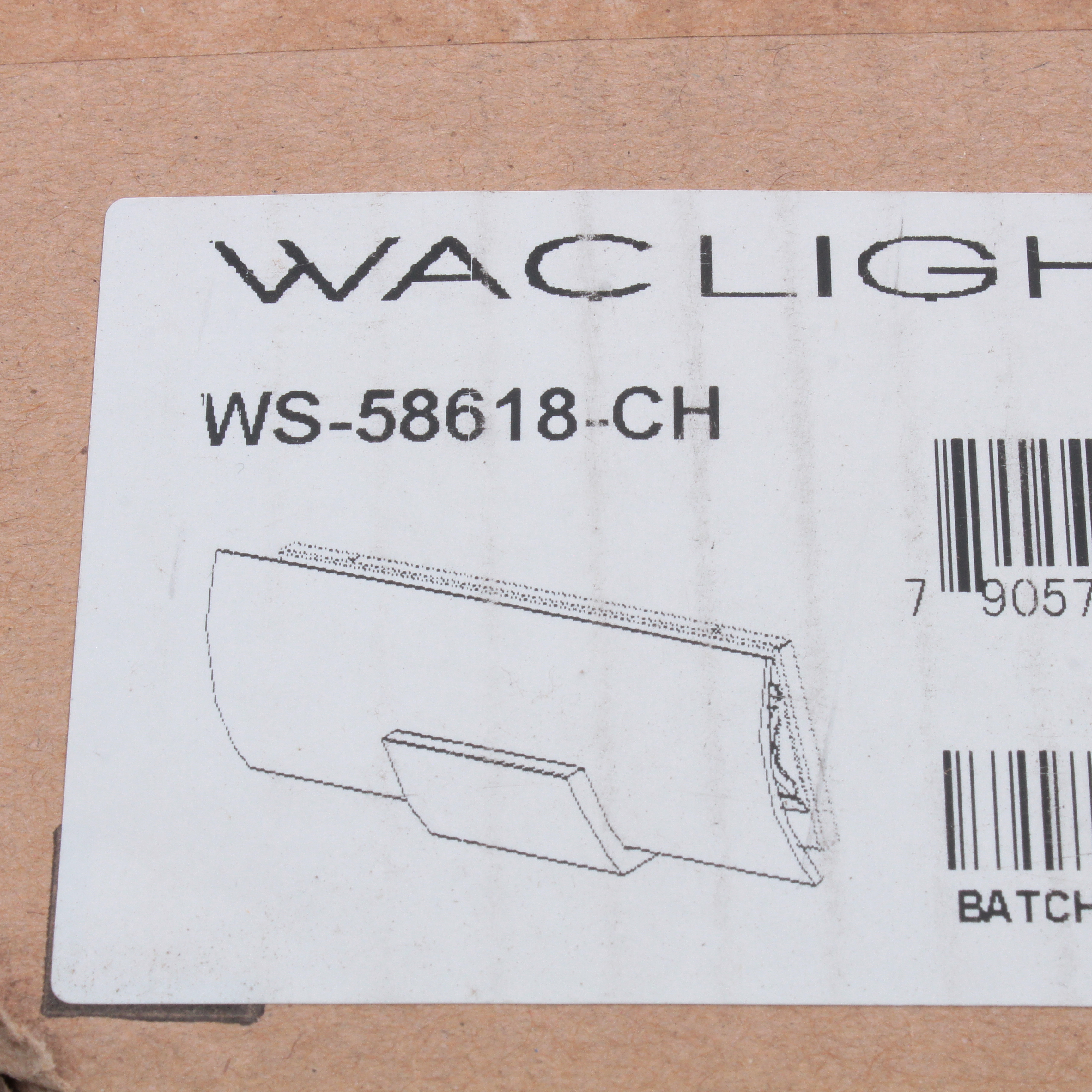 WAC Lighting WS-58618-CH Chrome Horizon 1 LT 18